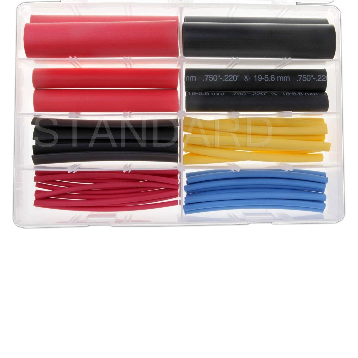 Standard Motor Products HST1A Heat Shrink Tubing - Electrical Insulation for Wires & Cables - Perfect for DIY, Automotive, and Home Electrical Repairs
