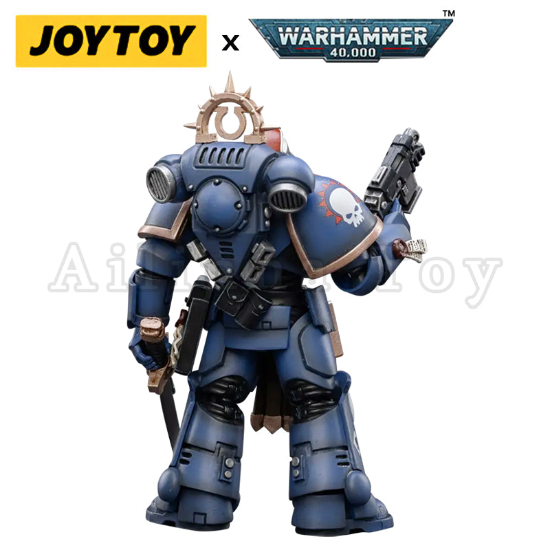 1/18 JOYTOY Warhammer 40K Ultramarines Primaris Lieutenant Amulius Action Figure - Collectible Miniature for Tabletop Gaming & Display