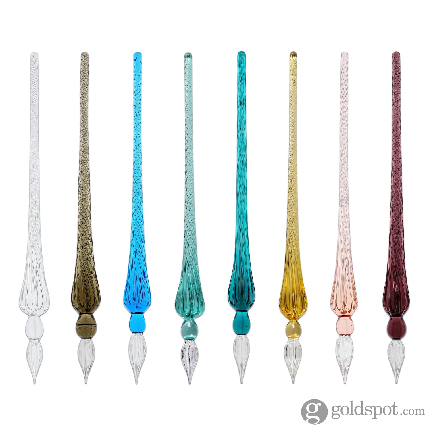 J. Herbin Clear Glass Calligraphy Pen with Spiral Tapered Handle - Frosted Glass Dip Pen for Ink Writing, Drawing & Lettering - Perfect for Artists, Calligraphers & Journaling Enthusiasts