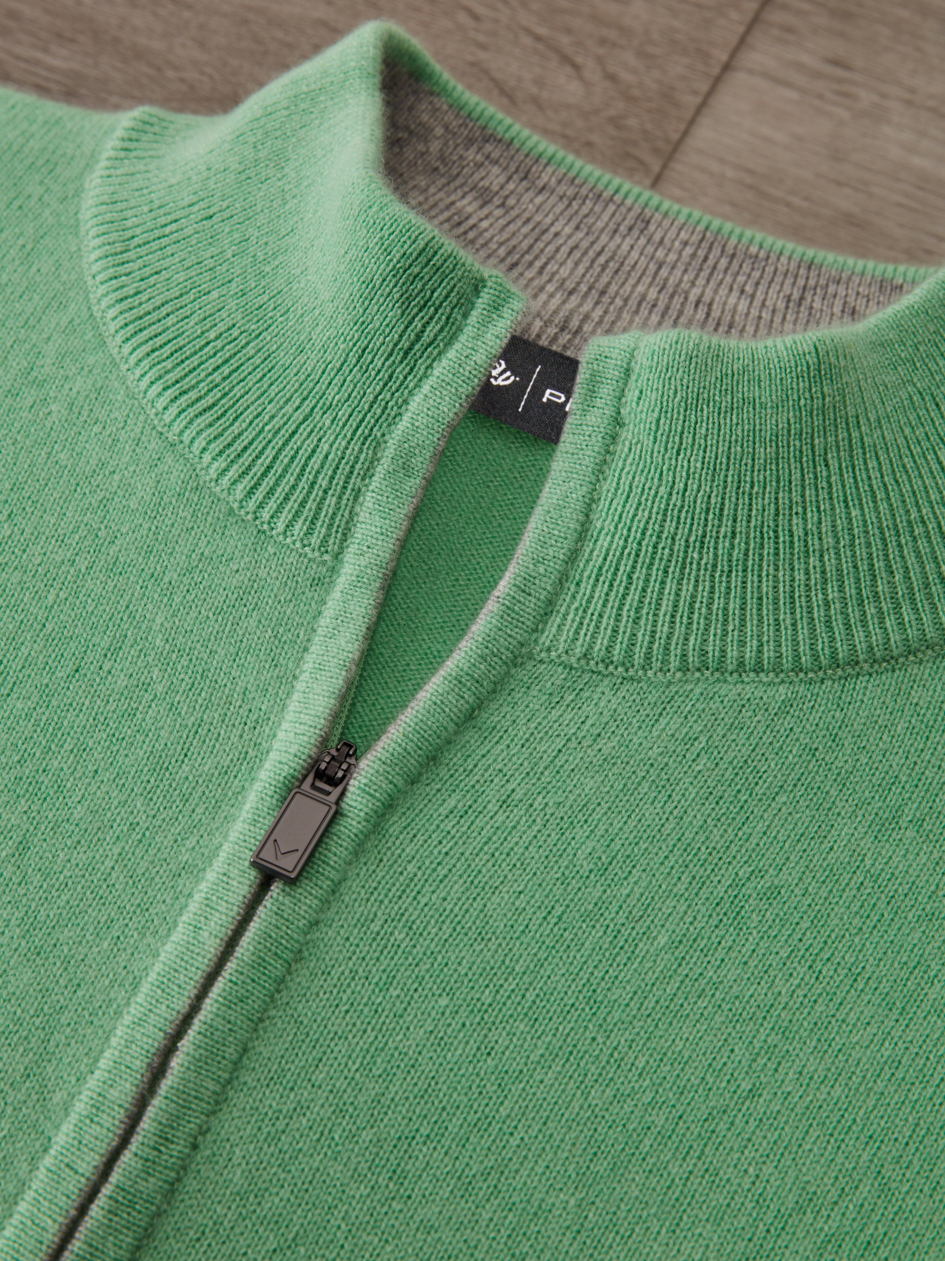 Premium Men's Cashmere 1/4 Zip Golf Sweater - Soft & Warm Pullover for Golfing, Casual Wear & Outdoor Activities
