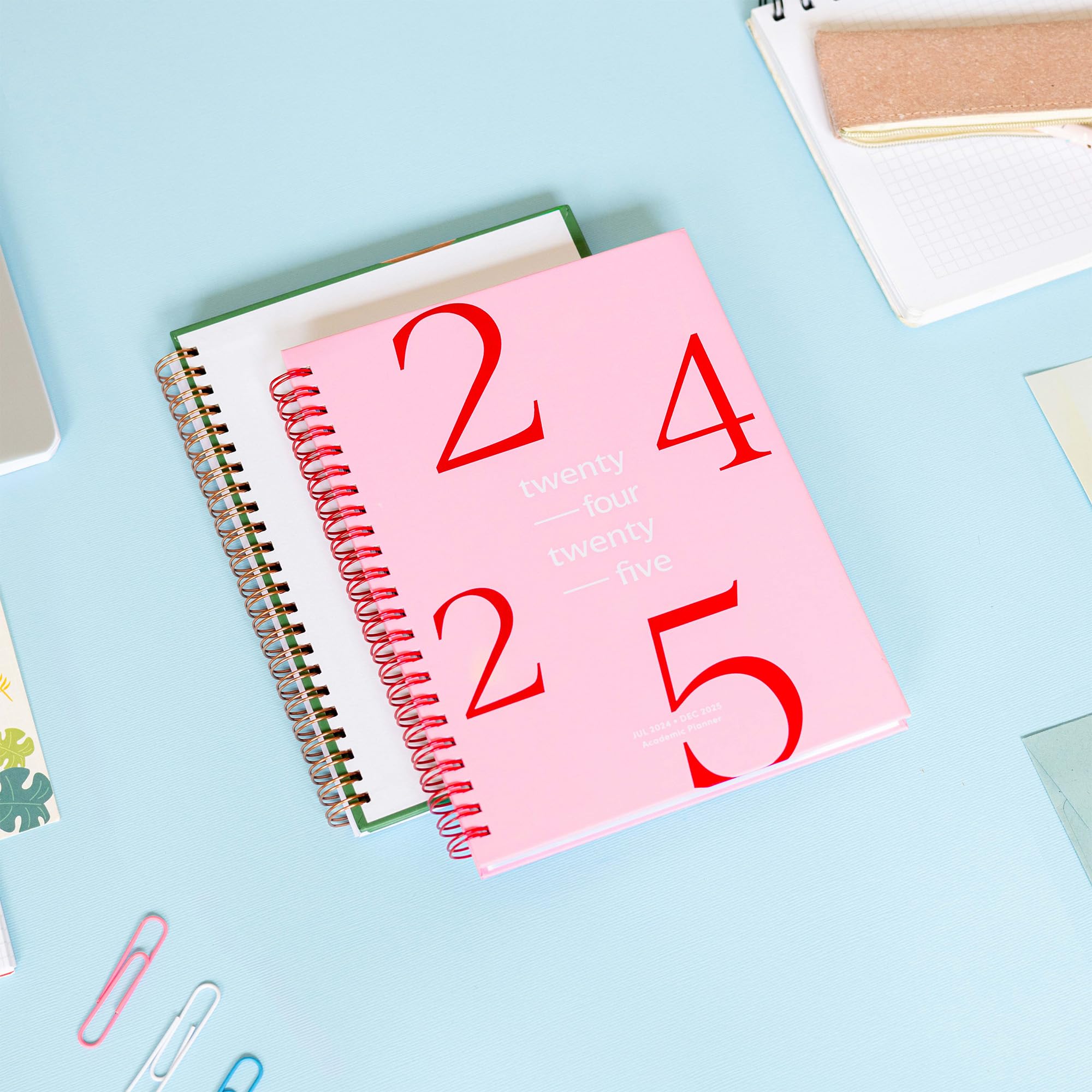 Riley's 2024-2025 Academic Planner - 18 Month School Organizer from August 2024 to December 2025 | Hardcover Student Planner with Monthly & Weekly Layouts, Notes Pages | Twin-Wire Binding (8