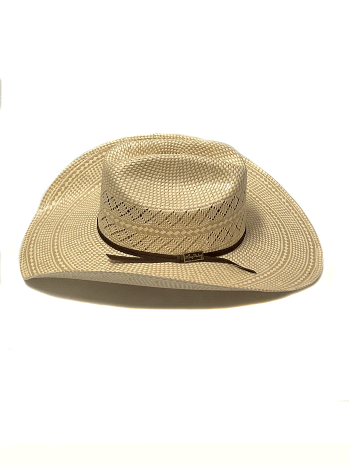 Larry Mahan MSL342COWX4414 10X Cowboy Straw Hat - Ivory Tan Western Hat for Men - Perfect for Rodeo, Ranch Work & Outdoor Adventures