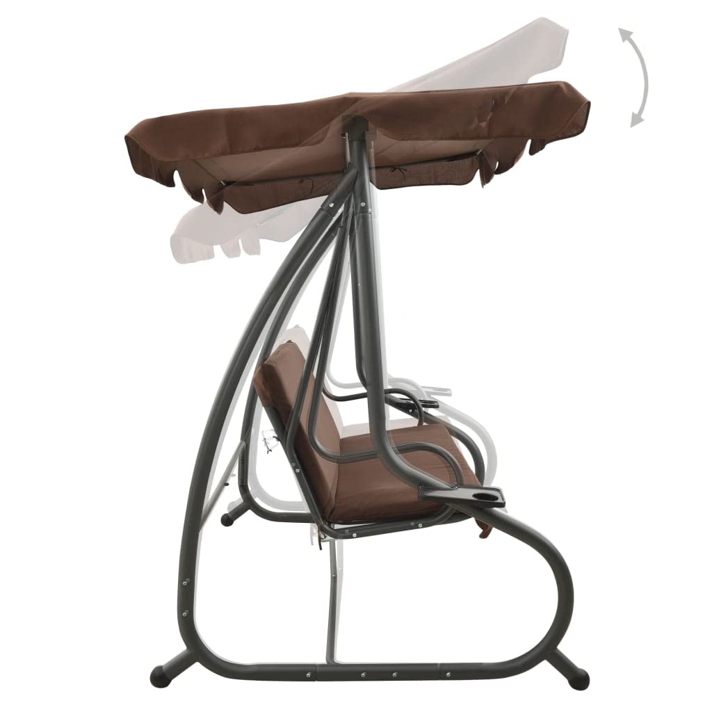 Comfortable Outdoor Porch Swing Chair with Canopy - Perfect for Garden, Patio, Poolside, Balcony & Backyard Relaxation - Fast Shipping | Ideal for Reading, Lounging & Enjoying Coffee Outdoors