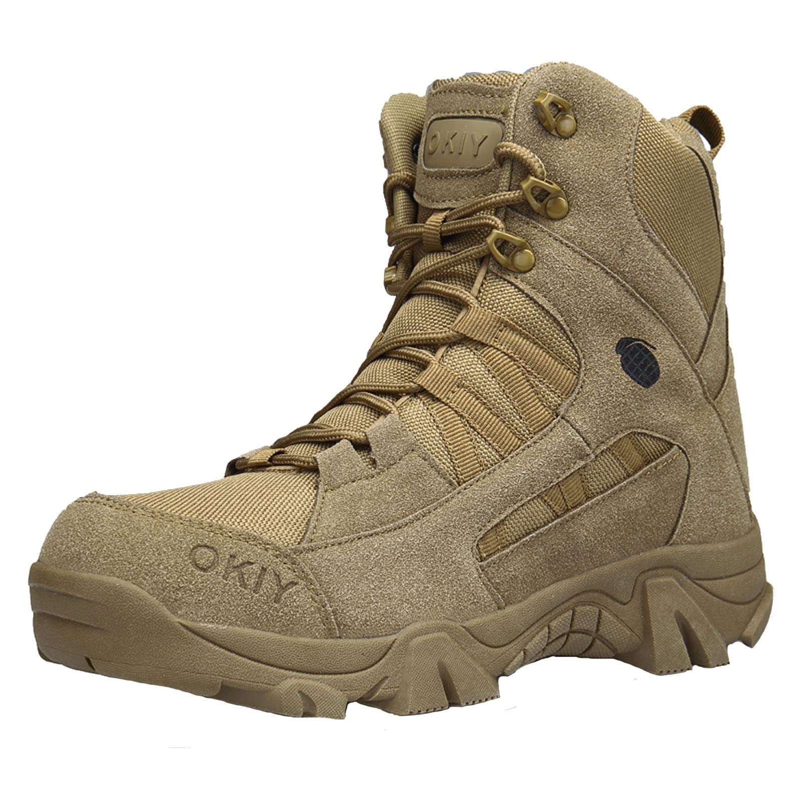 **Men's Tactical Boots - Military Combat Hiking Boots for Outdoor Trekking, Mountaineering & Backpacking - Durable & Waterproof for Adventure & Survival**    *(Perfect for Hiking, Camping, Hunting, Airsoft & Tactical Missions)*