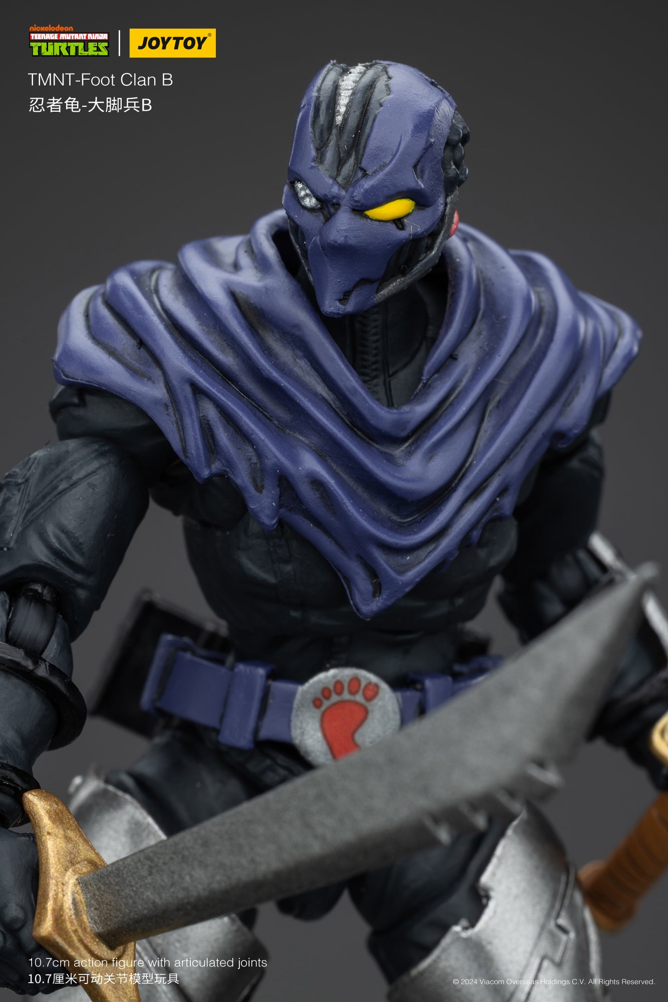 1/18 JOYTOY TMNT Shredder Foot Clan Action Figure - Collectible Ninja Turtle Villain Toy for Display & Play - Perfect for TMNT Fans, Collectors & Gift Giving