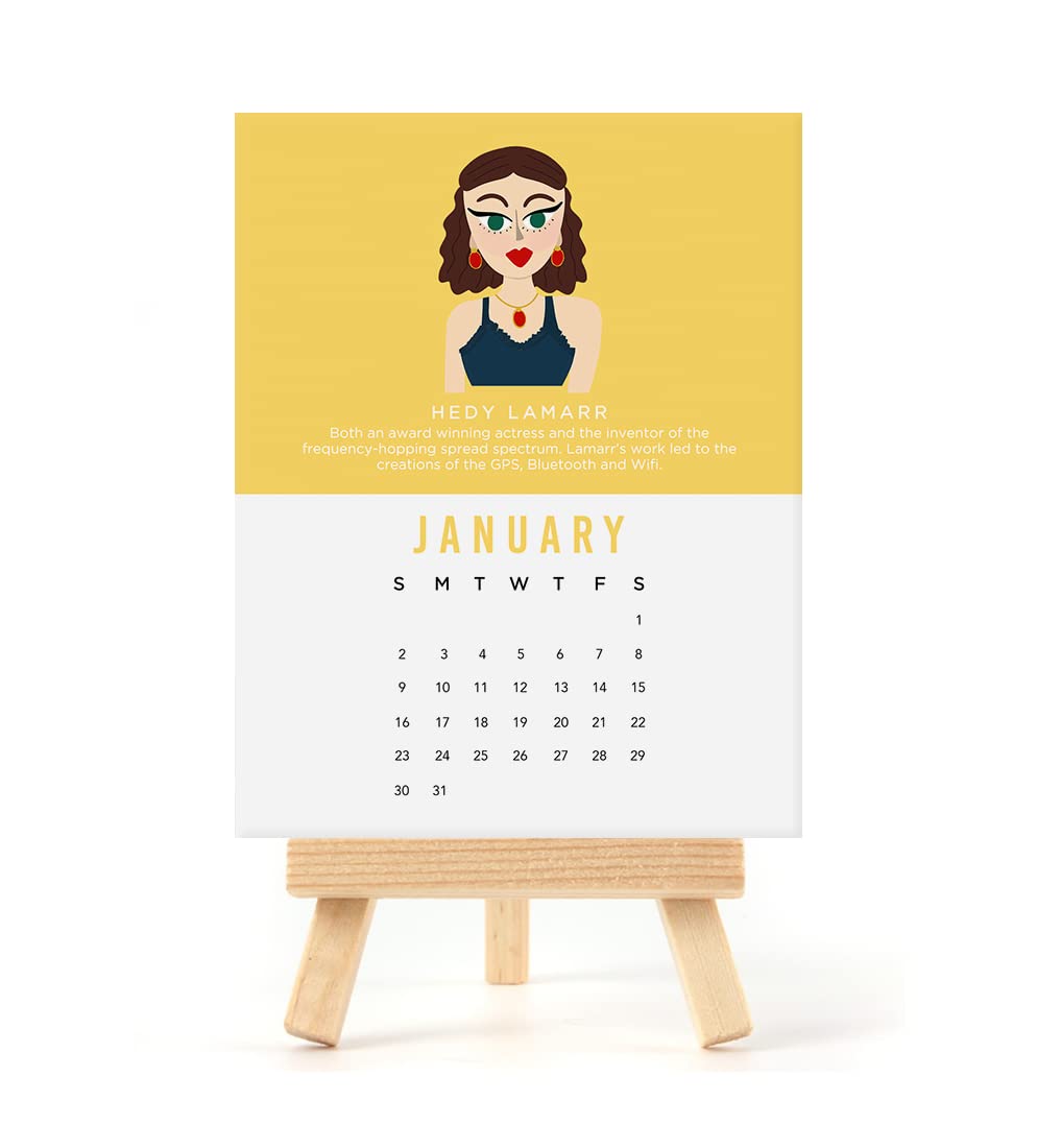2025 Inspiring Women Desk Calendar with Stand - Motivational & Stylish Office Decor for Women, Perfect for Work, Home, or Gift Giving