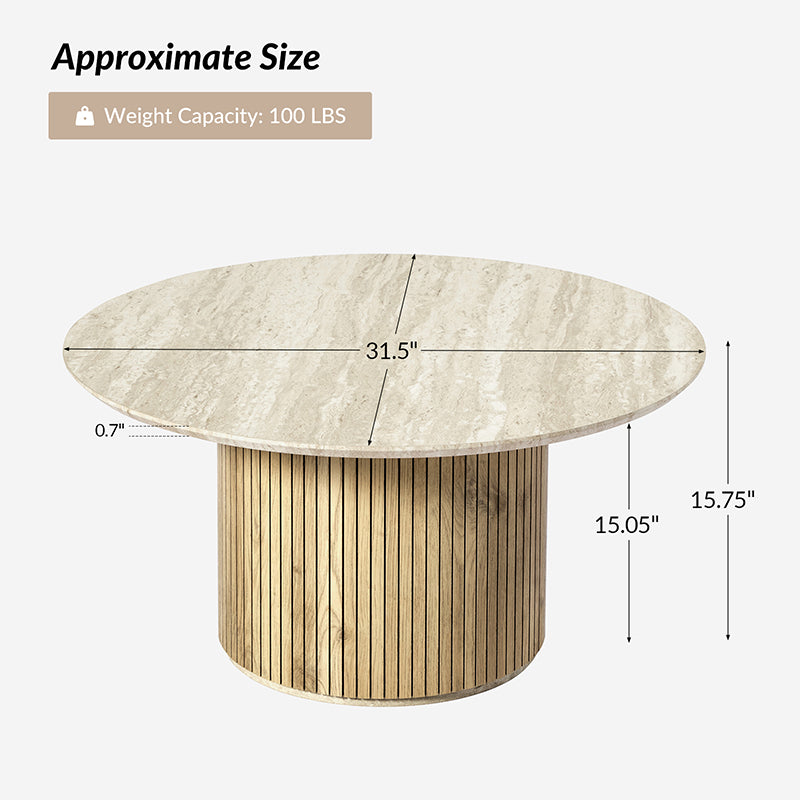 Modern Nesting Coffee Table Set - 2-Piece or 3-Piece Optional - Space-Saving Living Room Furniture for Small Spaces, Apartments & Home Decor