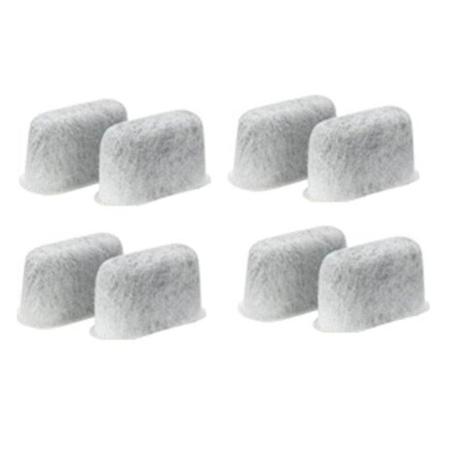 8-Pack Universal Replacement Activated Carbon Water Filters for Keurig Coffee Makers - White Charcoal Filters for Cleaner Tasting Coffee & Improved Water Quality - Perfect for Home, Office, and Commercial Use