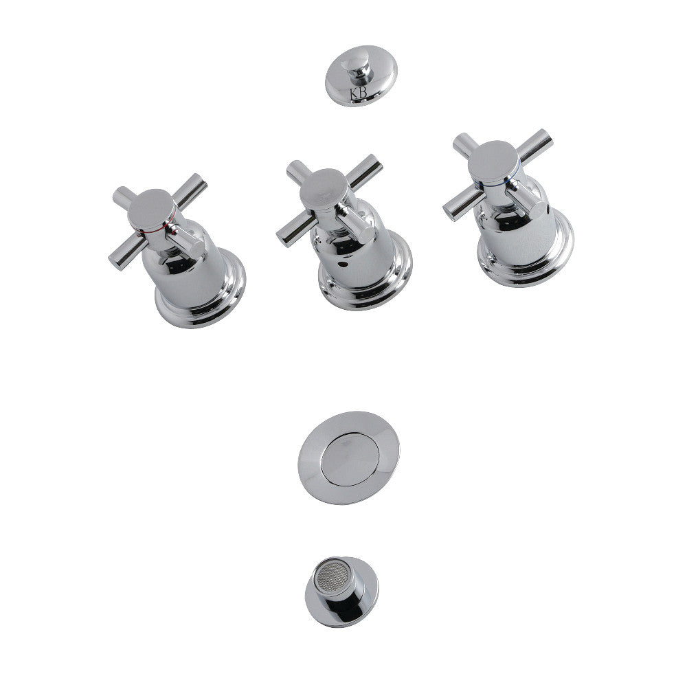 Kingston Brass KB6325DX Concord Three Handle Bidet Faucet