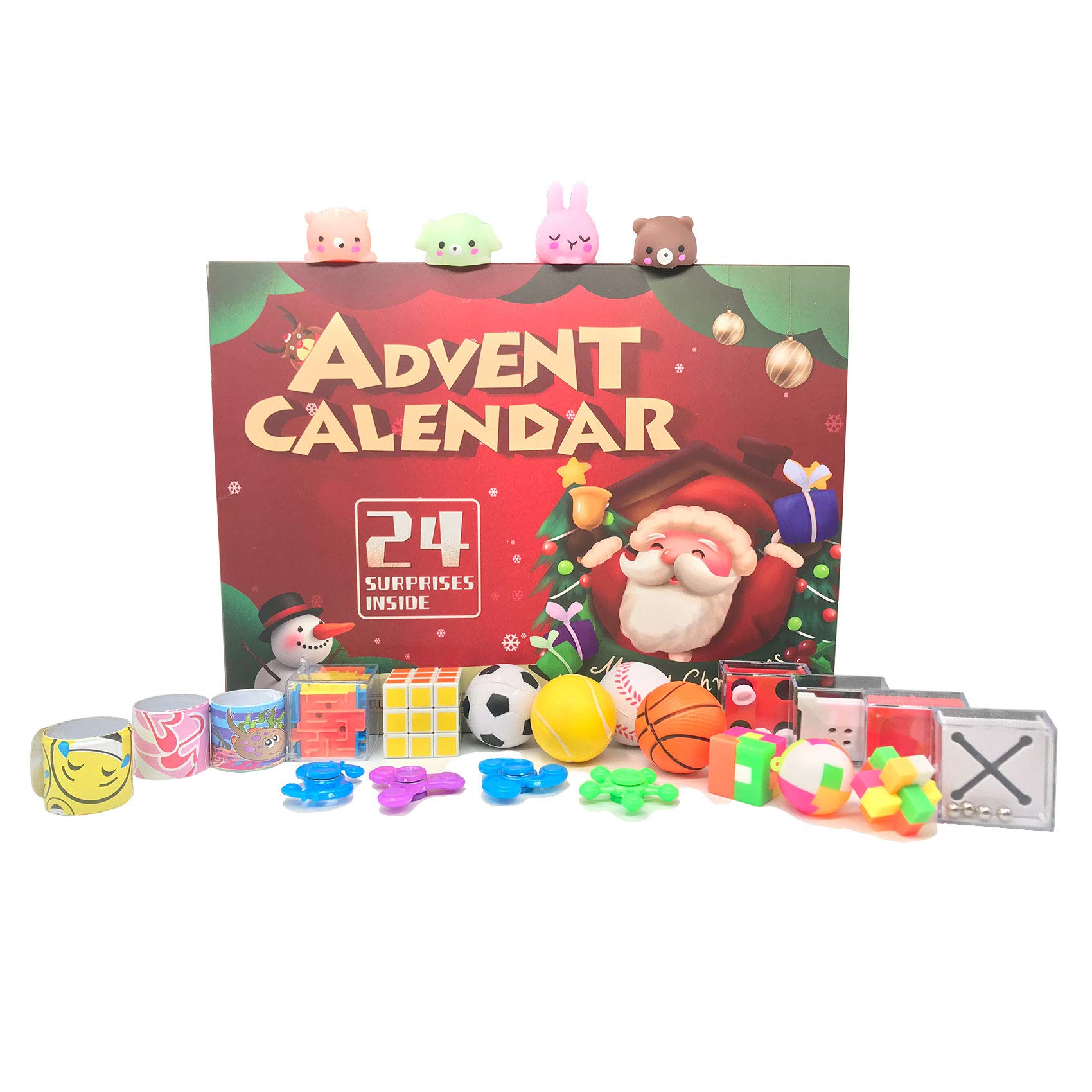 24-Piece Premium Fidget Toys Set for Kids Ages 5-10 - ADHD, Autism & Anxiety Sensory Toys | Christmas Countdown Advent Calendar 2022 | Stress Relief for Classroom, Travel & Home Use