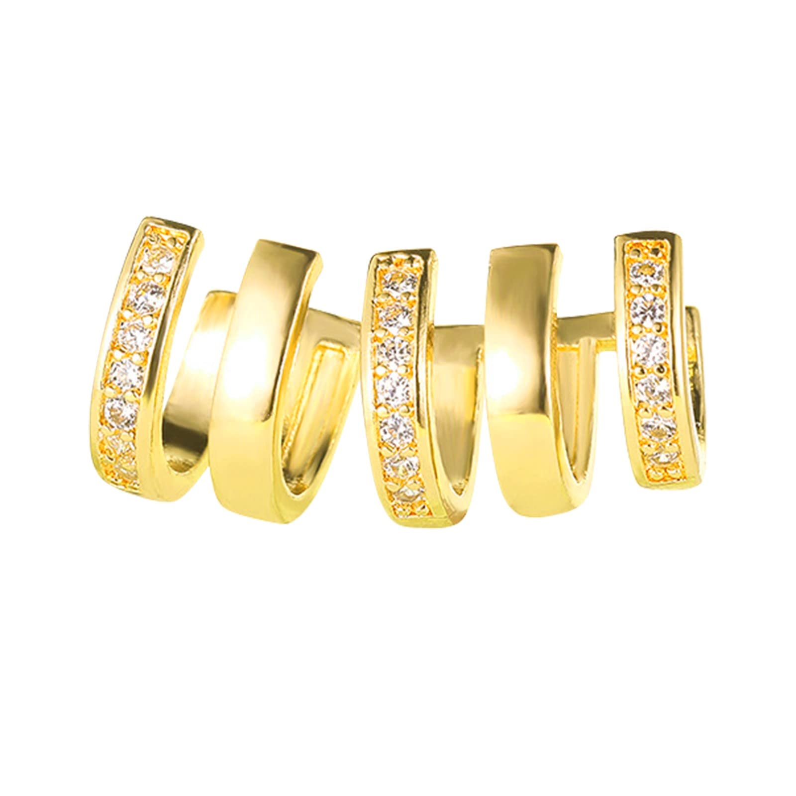 Elegant Gold Sun Earrings for Women - Vintage Fashion Clip-On Earrings - Light Luxury Retro Style Jewelry - Perfect for Parties, Weddings & Everyday Wear