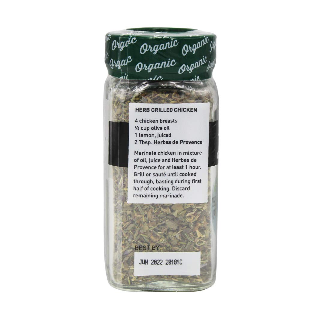 Organic Herbes De Provence by The Spice Hunter - 6 Pack of 0.6-Ounce Jars | French Seasoning Blend for Roasting, Grilling & Baking | Perfect for Chicken, Fish & Vegetables