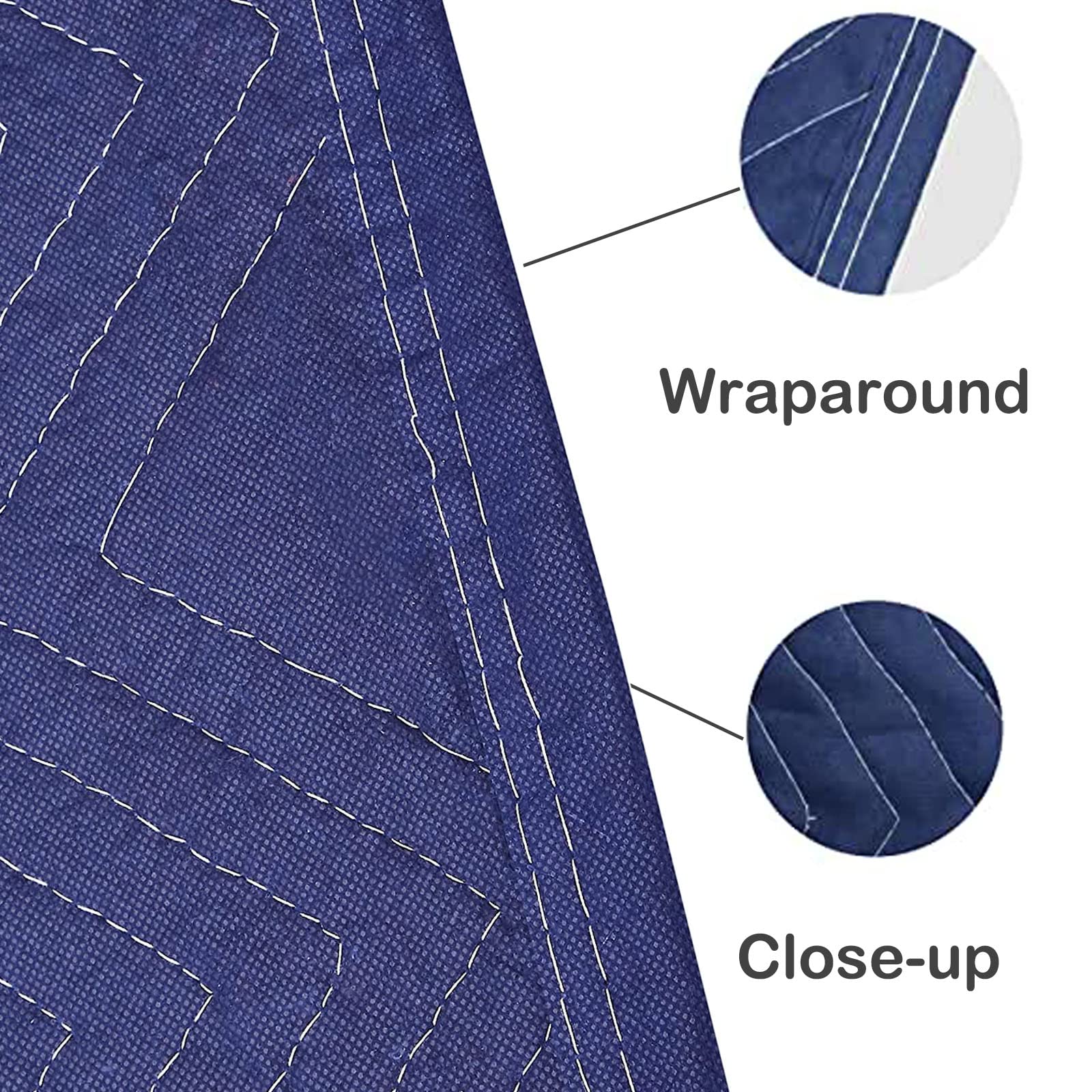 Heavy Duty Moving Blankets 6 Pack - 80x72 Inch (30 lb/dz) Furniture Pads for Shipping, Packing & Moving - Quilted Protective Blankets for Furniture, Appliances & Delicate Items - Ideal for Home Moves, Storage & Delivery Protection