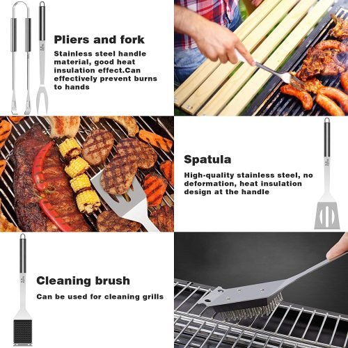 25-Piece Stainless Steel BBQ Tool Set - Premium Outdoor Grill Accessories Kit with Carrying Case | Perfect for Backyard BBQs, Camping & Tailgating Parties | S3131