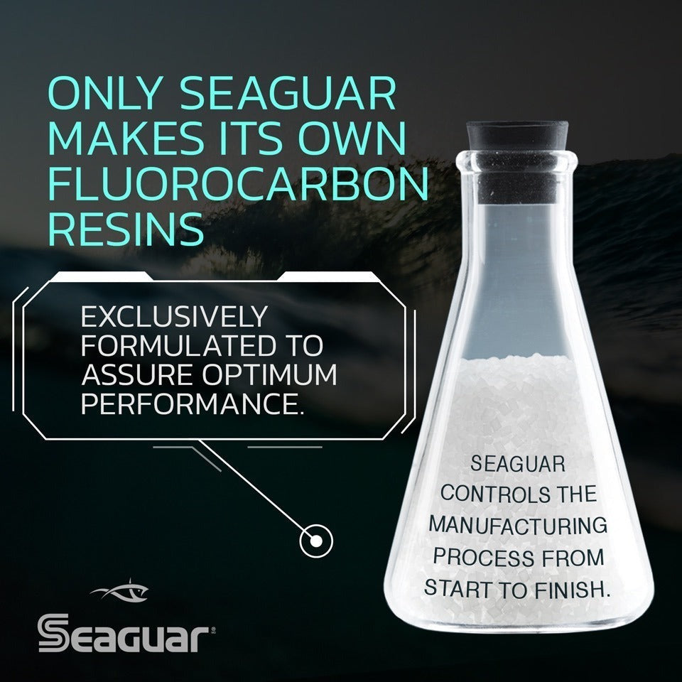 Seaguar Big Game Fluoro Premier Fluorocarbon Fishing Leader Line - Strong Invisible Leader for Saltwater & Freshwater Bass, Trout, Tuna Fishing