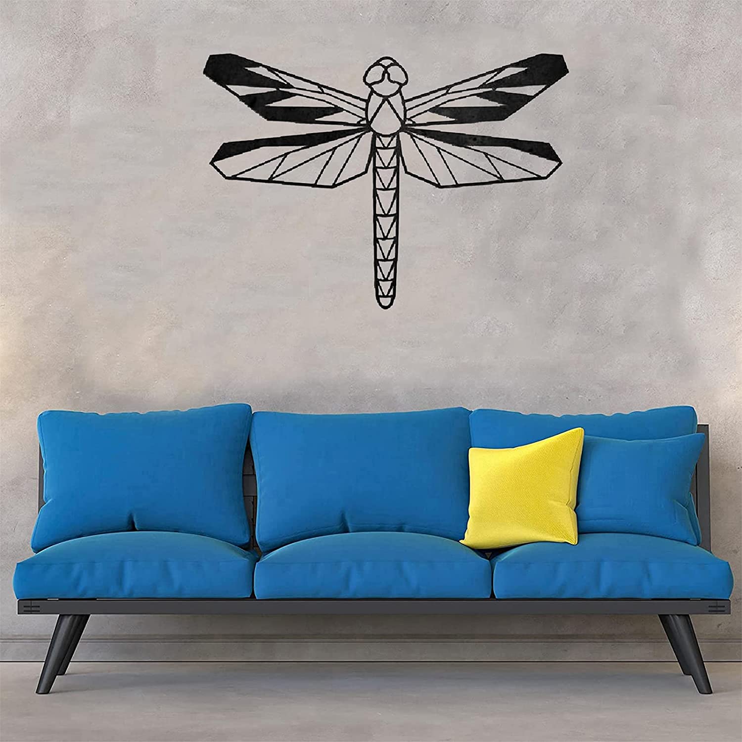 3D Black Metal Dragonfly Wall Art Sculpture - Outdoor Garden Fence & Patio Decor, Safety Certified Hanging Decor for Yard, Porch, Living Room | Perfect for Boho Home Decor & Nature-Inspired Interior Design