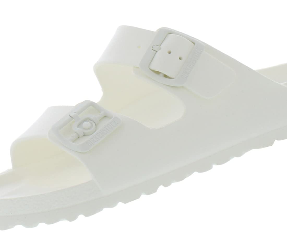Birkenstock Unisex Arizona Eva Sandals - Comfortable & Lightweight White Slides for Men & Women | Perfect for Beach, Pool, and Casual Wear
