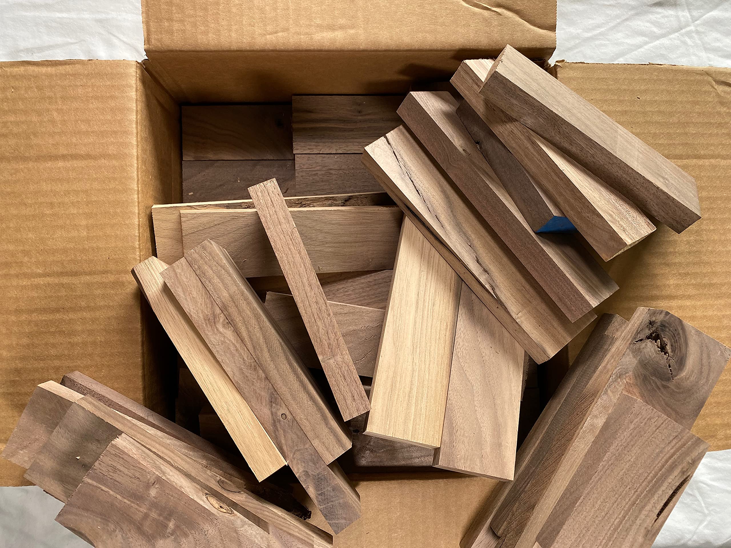 Premium Small Black Walnut Wood Box - Handcrafted Solid Wood Storage for Jewelry, Spices & Keepsakes | Perfect for Home Organization & Gift Giving