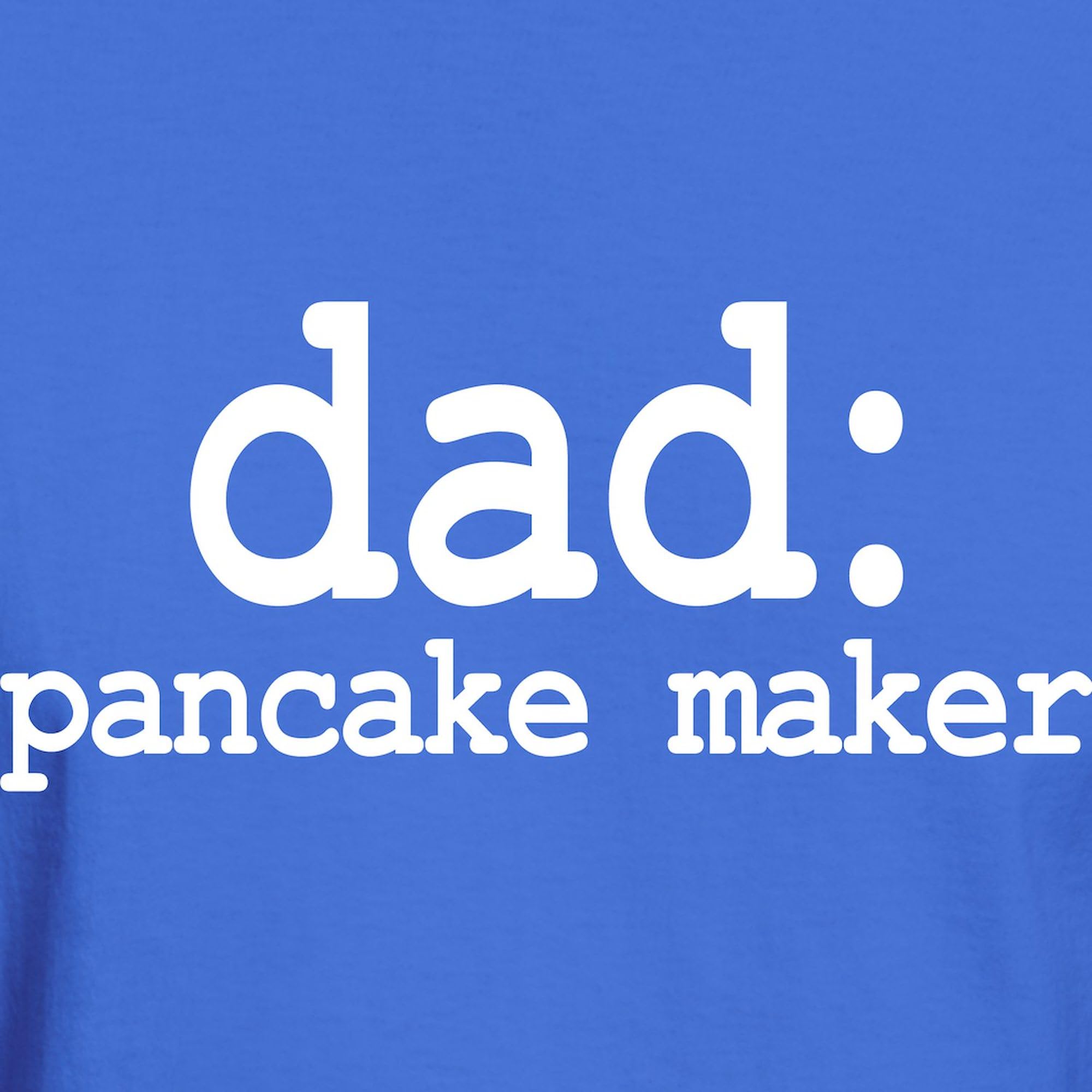 Dad Pancake Maker Graphic T-Shirt for Men - 100% Cotton Dark Tee | Funny Breakfast Cooking Apparel for Fathers Day & Casual Wear