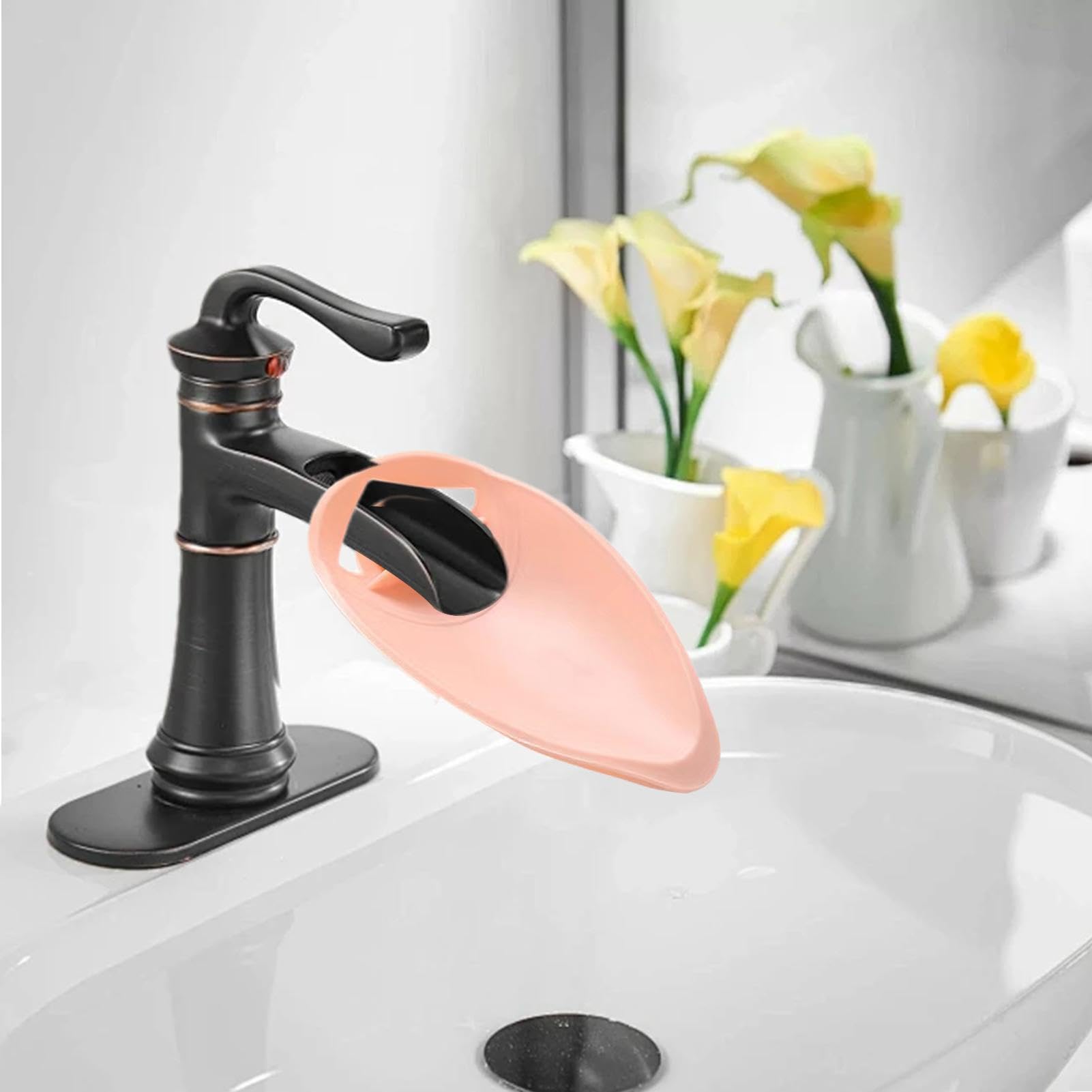 Kids Faucet Extender for Hand Washing - Adjustable Sink Spout Helper for Children | Safe Bathroom, Kitchen & School Use | Perfect for Toddler Hand Hygiene & Independent Washing