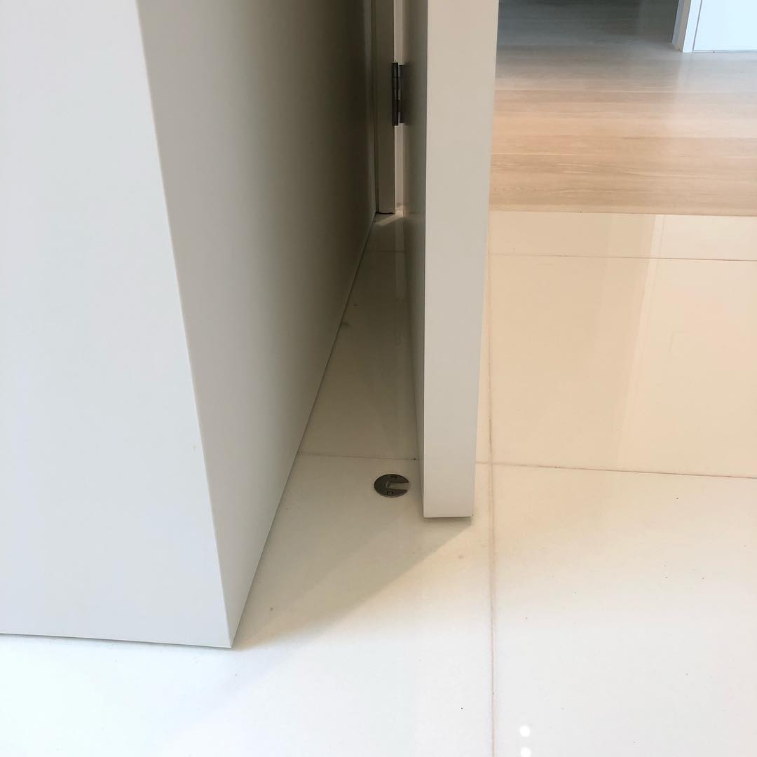Ghostop GS300XD Heavy Duty Hidden Door Stop - Durable Floor Mounted Door Holder for Home, Office & Commercial Use - Prevents Door Damage & Noise