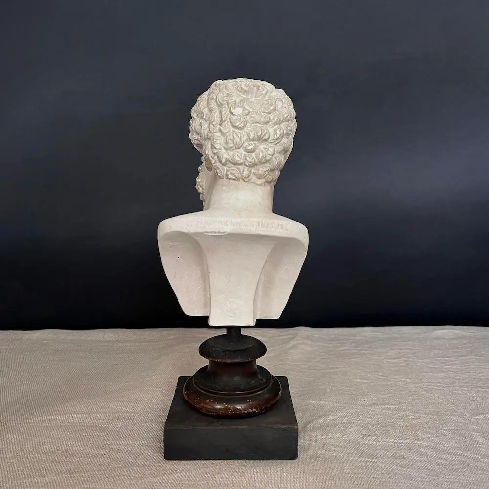 Lucio Vero Bust - Ancient Roman Plaster Statue Replica for Home Decor, Office Display & Historical Collections