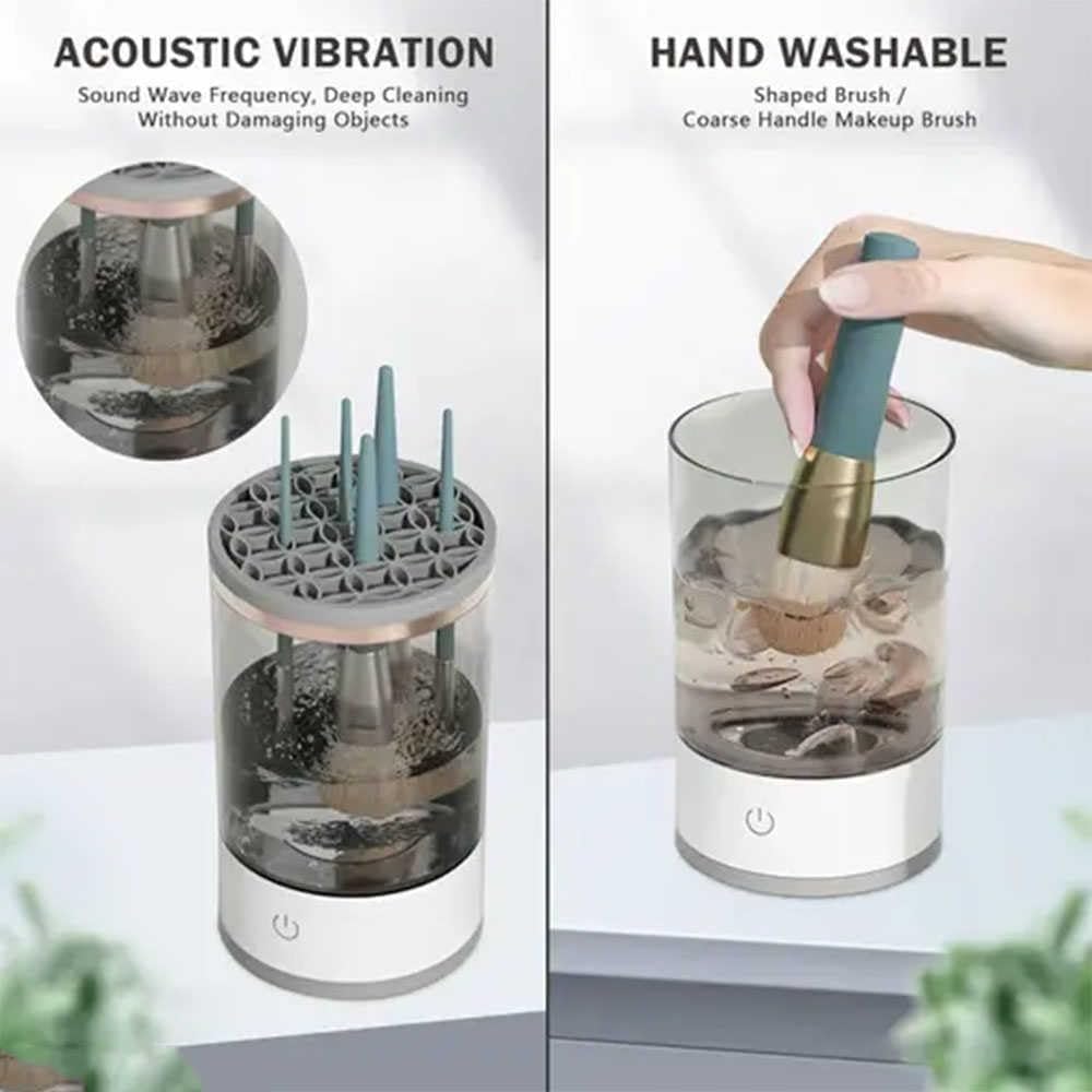 Electric Makeup Brush Cleaner - Cozy Luna & Beautyswirl 2-Pack | Fast & Deep Cleaning for All Cosmetic Brushes | Perfect for Daily Makeup Routine & Professional Salon Use