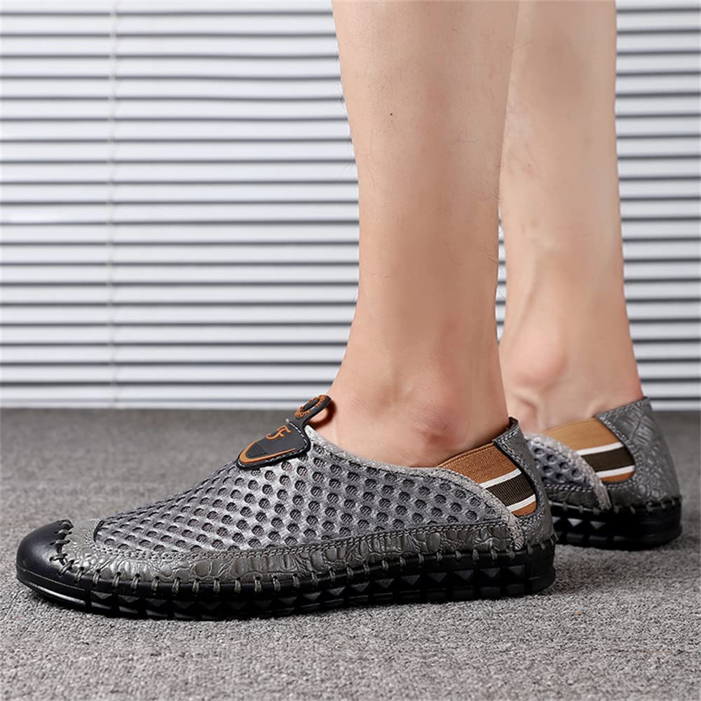 **Men's Water Shoes - Quick-Dry Mesh Slip-On Loafers for Walking, Beach, Pool & Outdoor Activities**