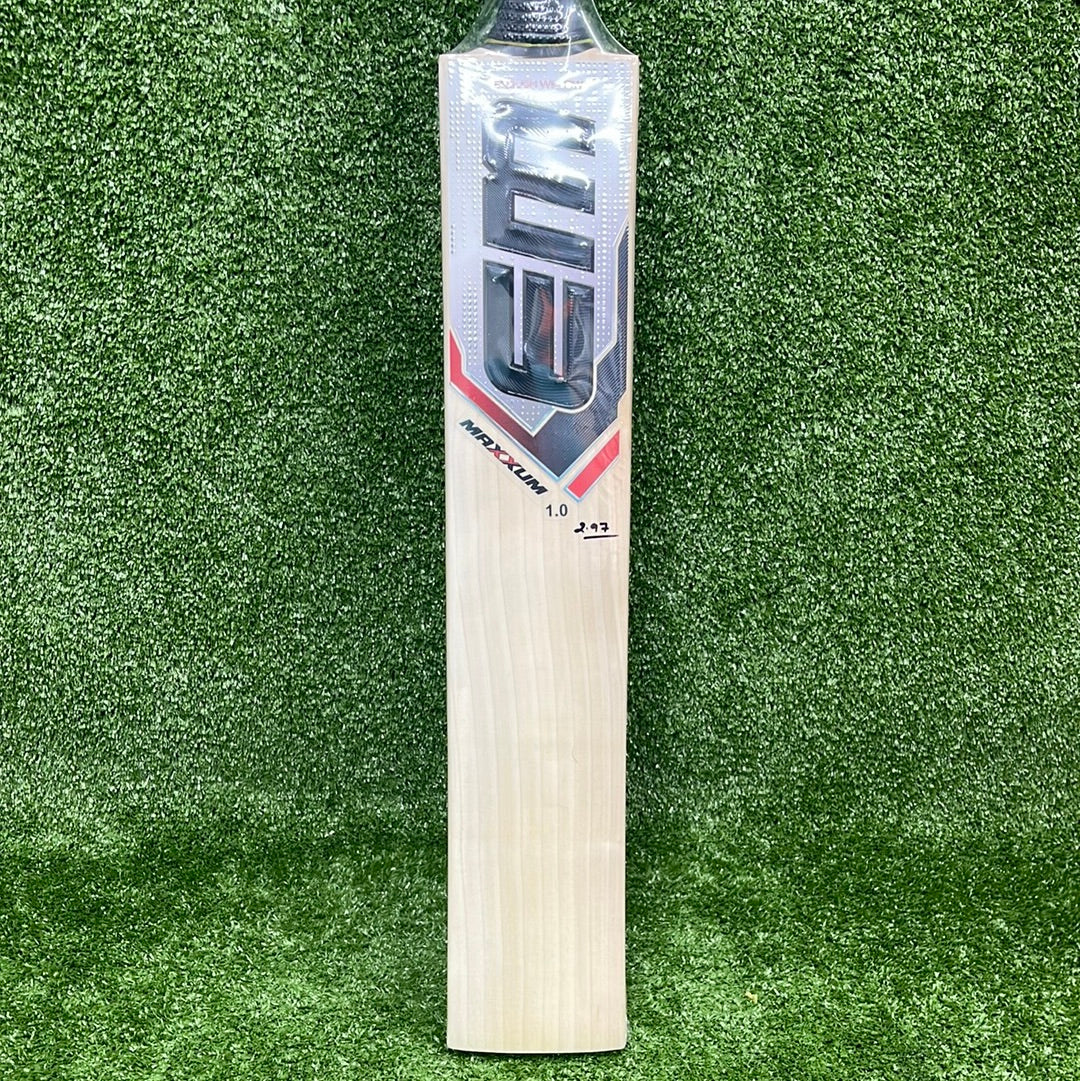 EM Maxxum 1.0 English Willow Cricket Bat - Premium Performance for Professional & Amateur Players - Perfect for Matches, Practice & Training Sessions