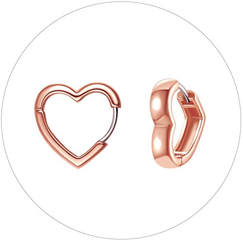 3. heart (rose gold plated)