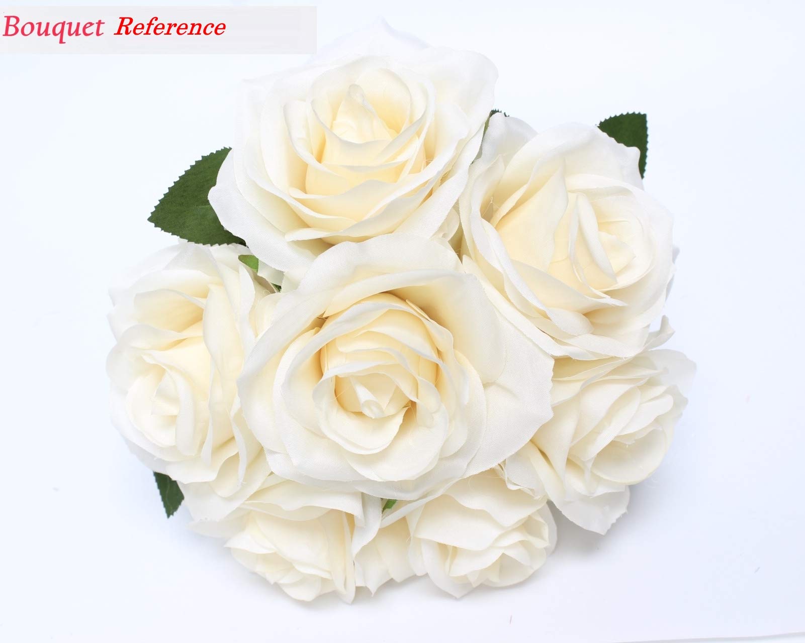 Handmade Artificial Rose Bouquet with Greenery - Burgundy Red Classic Floral Arrangement for Home Decor, Wedding Centerpieces, and Gift Giving