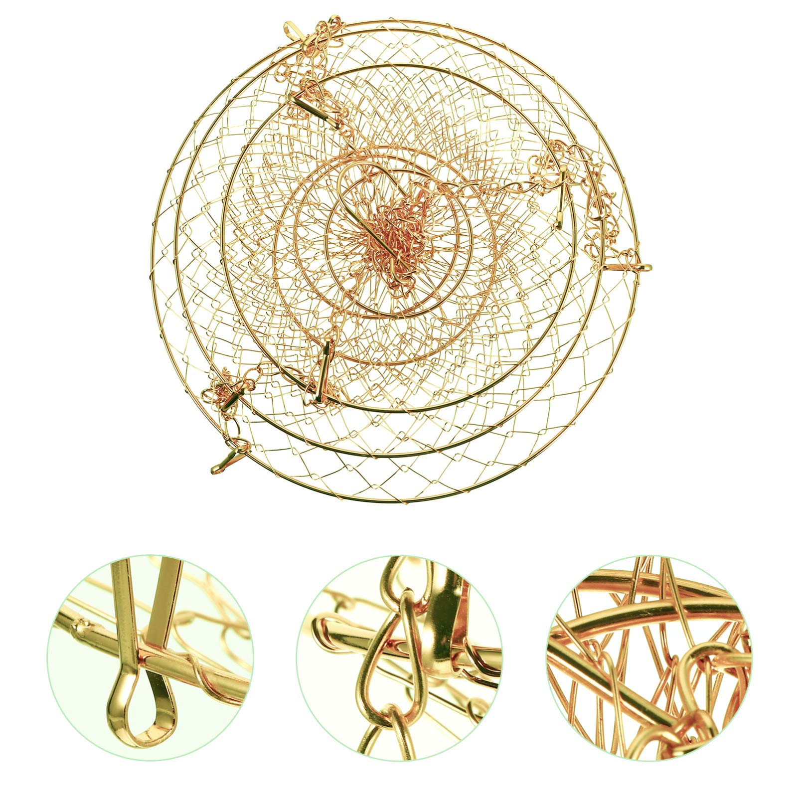 3-Tier Hanging Fruit Basket - Rustic Copper Wire Kitchen Organizer for Fruits, Vegetables & Decor | Perfect for Farmhouse, Country Kitchen & Pantry Storage