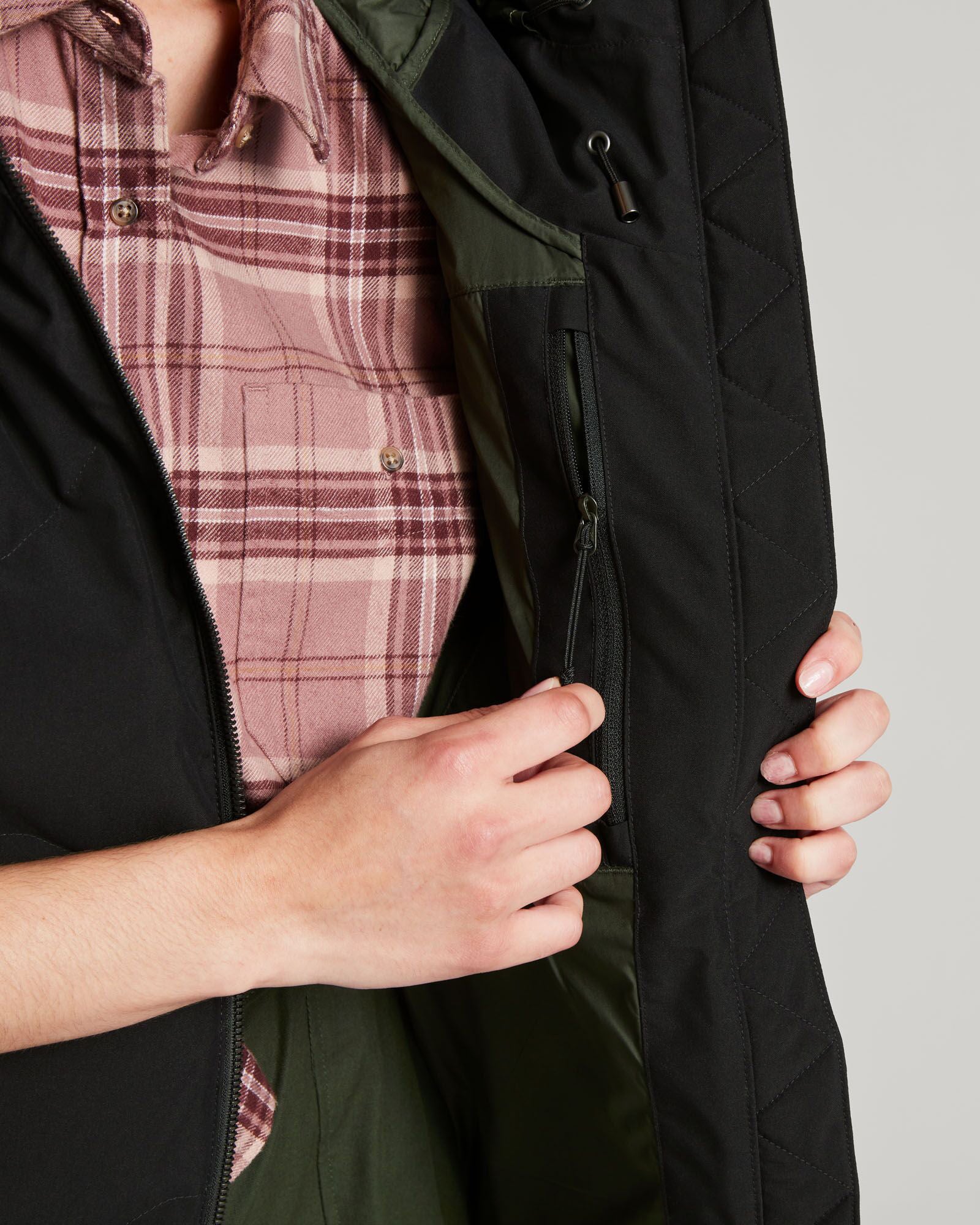 Women's Frisco X Hooded Down Vest - Lightweight Warm Winter Puffer Jacket for Outdoor Activities, Hiking & Casual Wear - Black