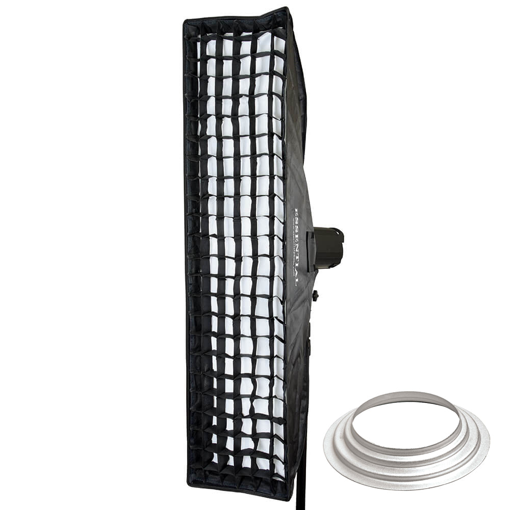 Super Large Strip Softbox & Honeycomb Grid (30x120cm) - Professional Photography Lighting for Studio, Portrait, and Product Shots