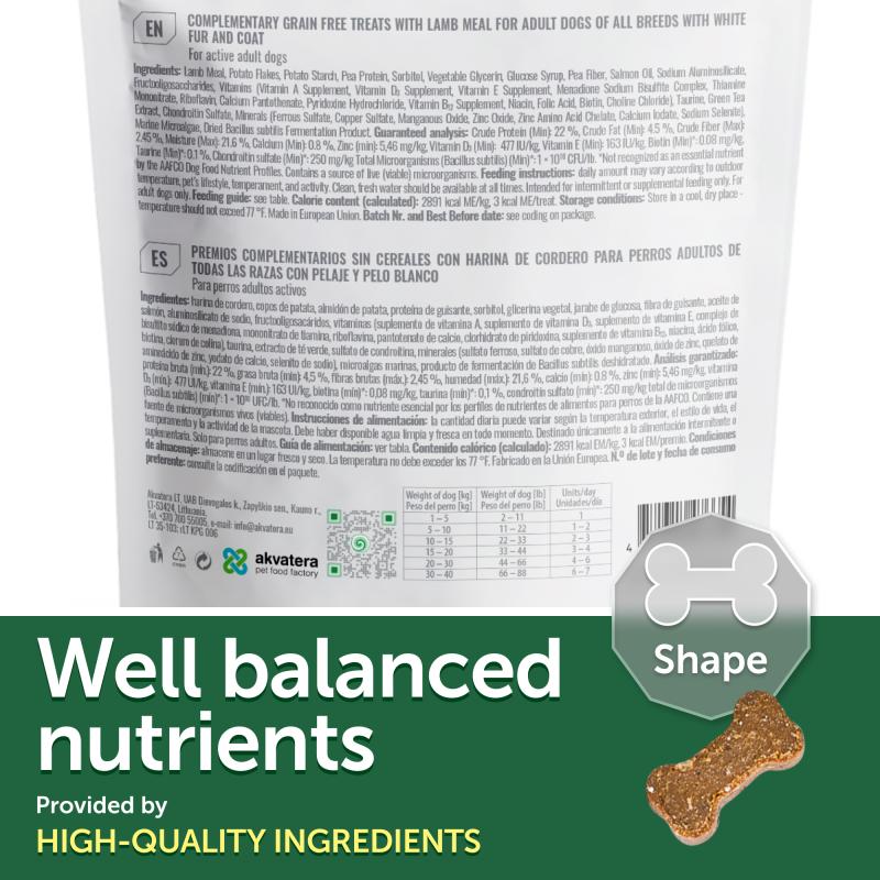 Premium Lamb Flavored Dog Treats for Adult Dogs - Supports Joint Health & Mobility - Ideal for Training, Rewards & Senior Dog Care