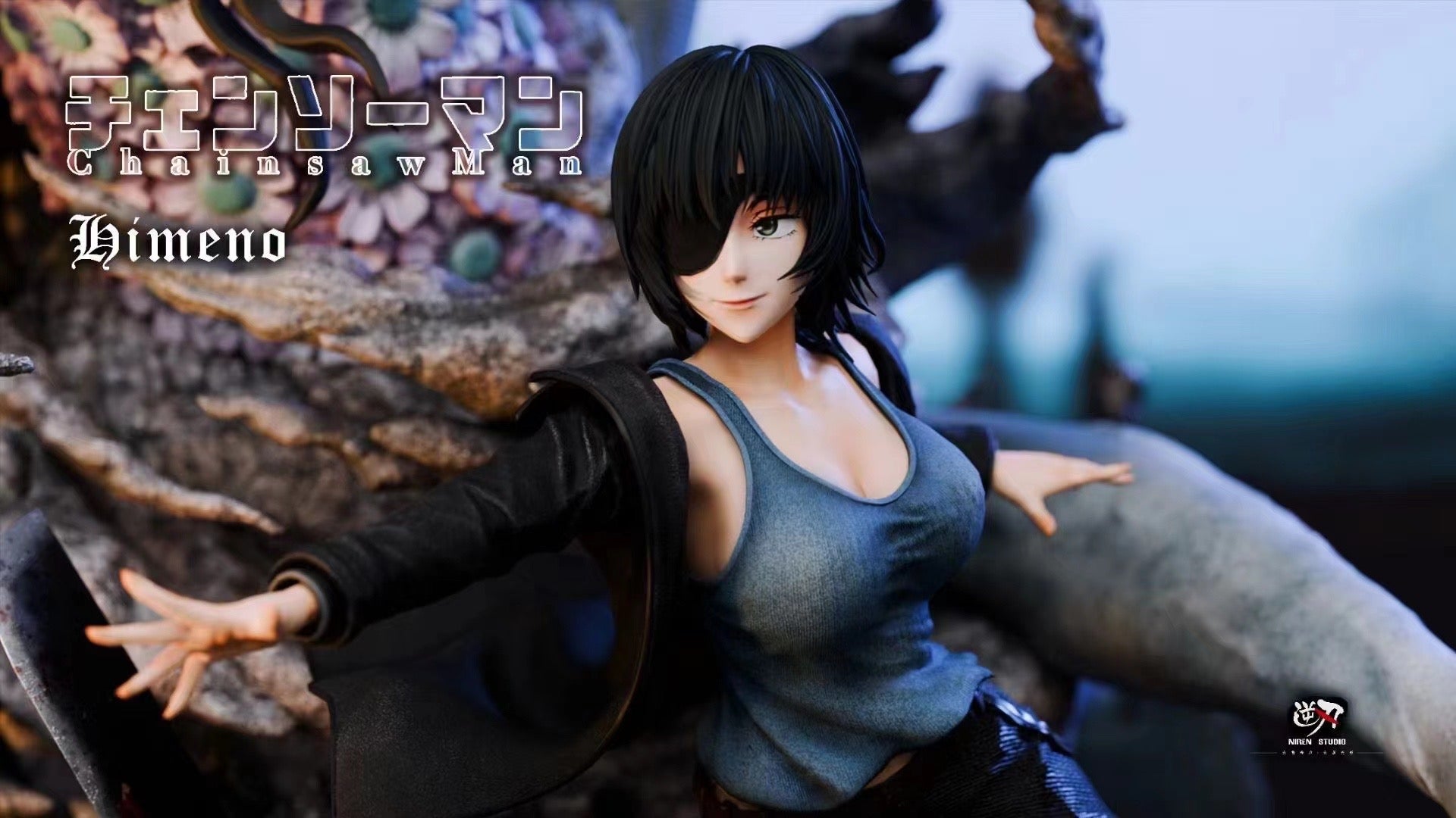 Niren Studio Chainsaw Man Himeno Anime Figure - Collectible Action Figure for Anime Fans | Perfect for Display, Cosplay, and Gift Giving