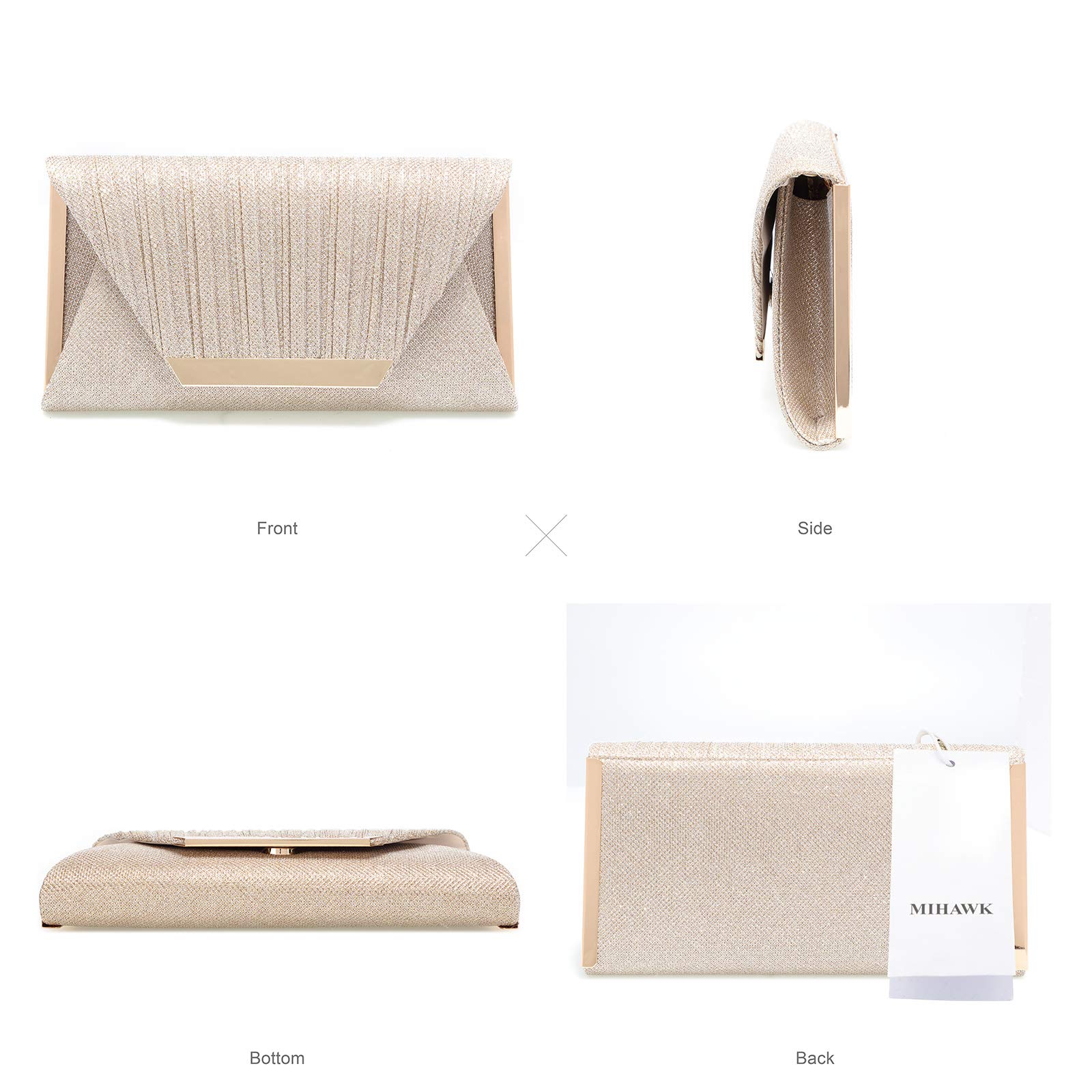 Mihawk Women's Evening Clutch Purse - Elegant Handbag for Parties, Weddings & Special Occasions | Fashionable Women's Accessories for Night Out & Formal Events