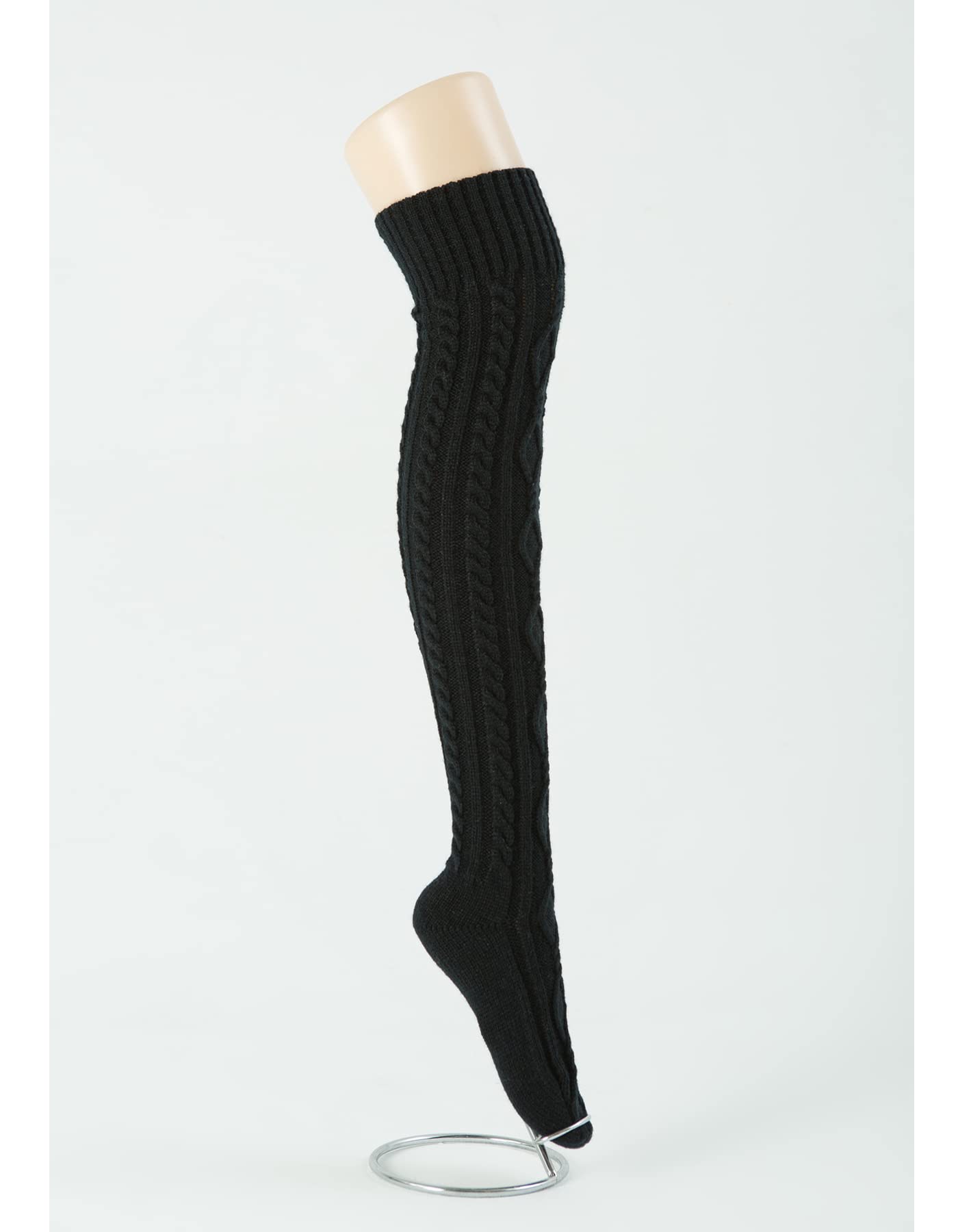 Leoparts Women's Cable Knit Thigh High Boot Socks - Extra Long Over Knee Winter Stockings & Leg Warmers for Cold Weather, Snow Boots & Fashion Outfits