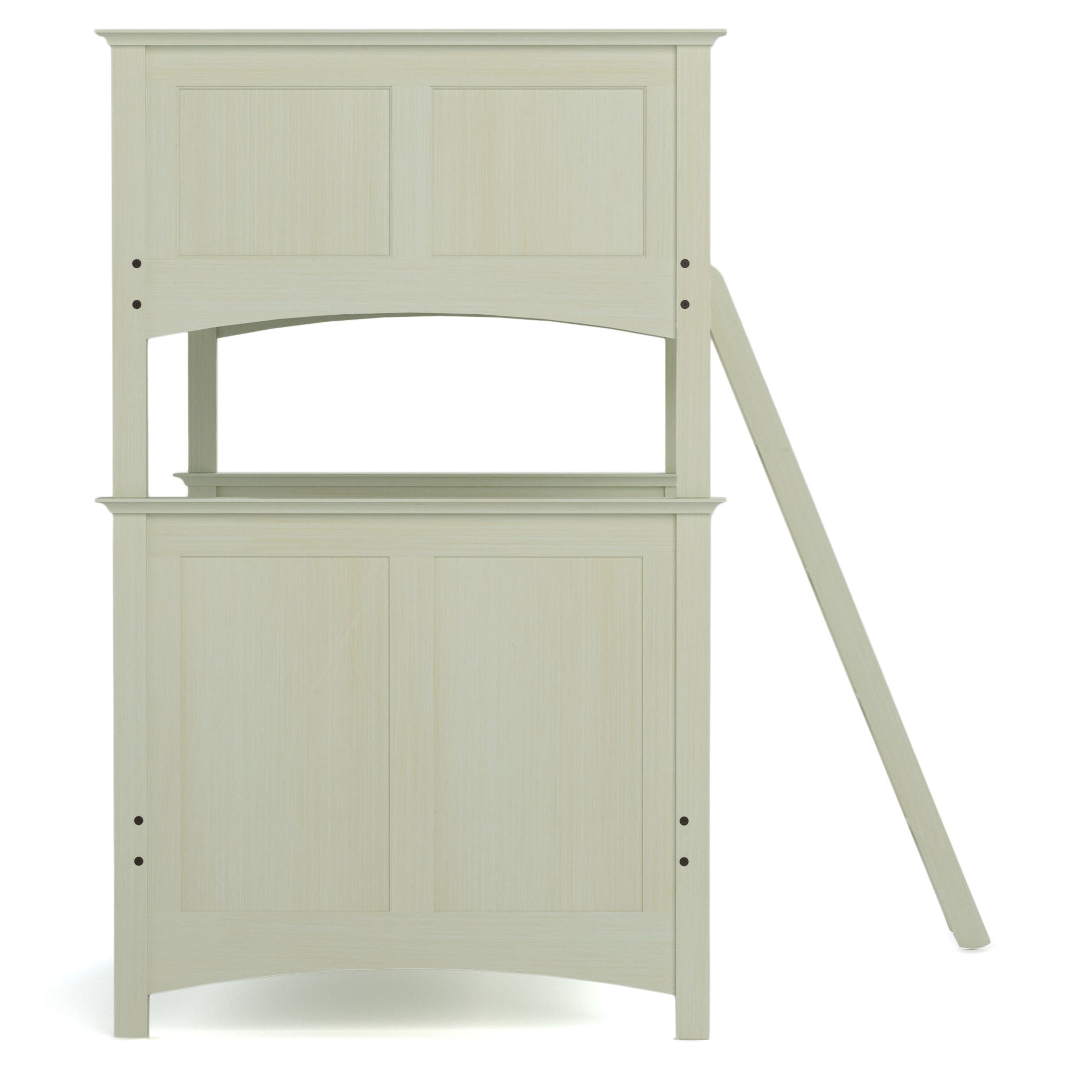 Revere Twin Over Full Bunk Bed Set with Ladder & Guardrails - Space-Saving Kids & Teens Bedroom Furniture for Small Rooms & Shared Spaces