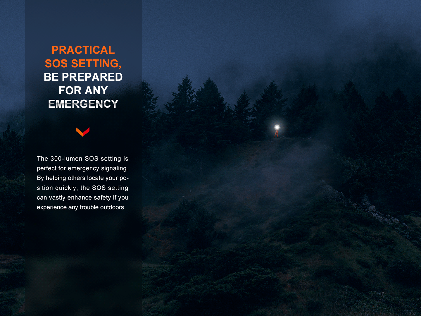 Fenix LR60R Rotary Switch Rechargeable Flashlight 21000 Lumens - High Power Searchlight for Camping, Hunting & Emergency Rescue
