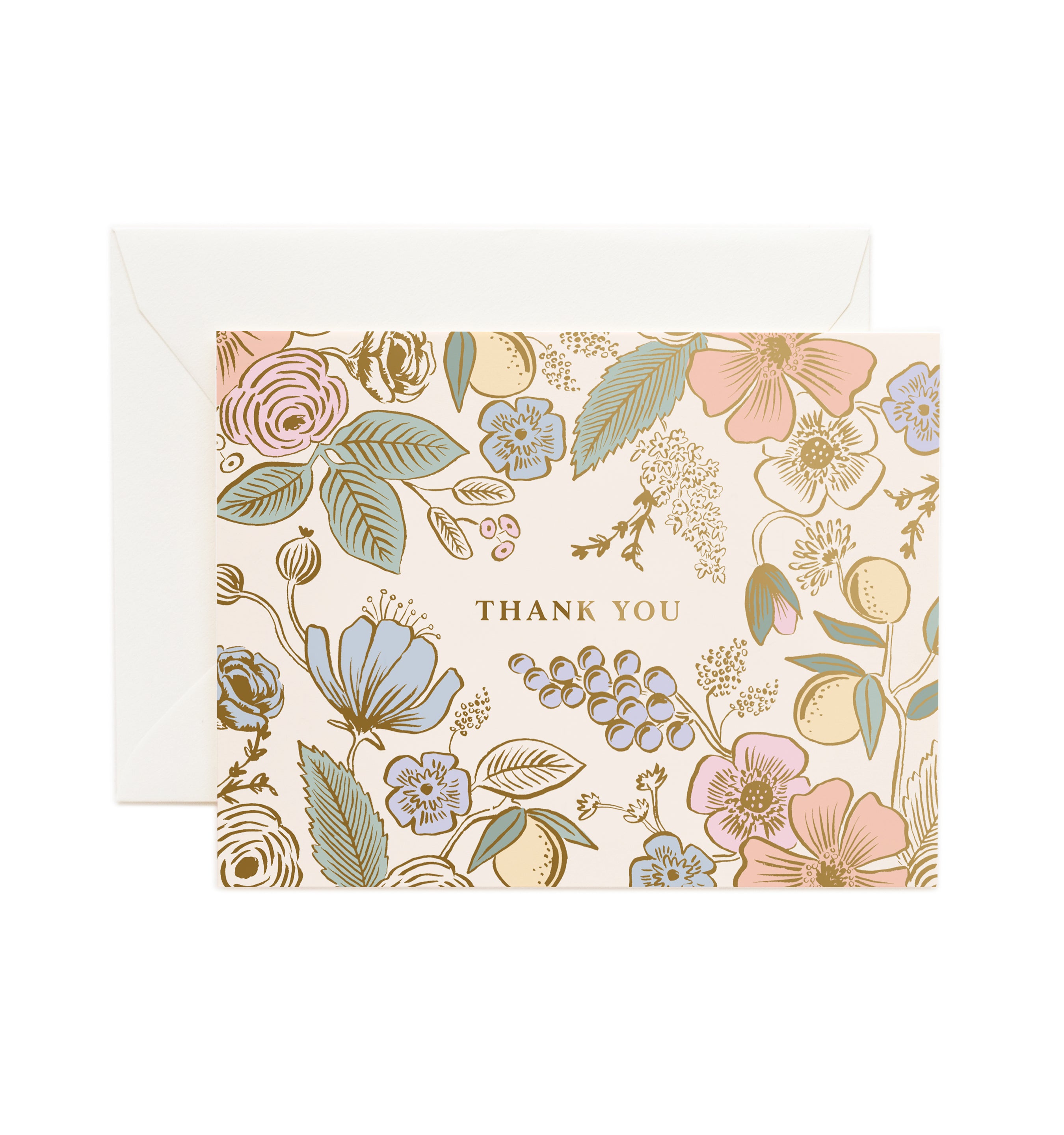 Colette Thank You Greeting Card - Elegant Floral Design for All Occasions | Perfect for Birthdays, Weddings, Anniversaries & Appreciation Gifts