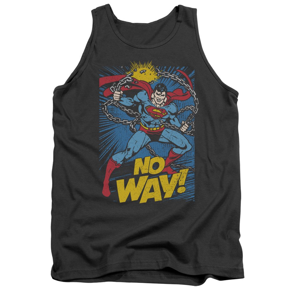 DC Comics Men's No Way Graphic Tank Top - Lightweight & Comfortable for Gym, Workout, and Casual Wear