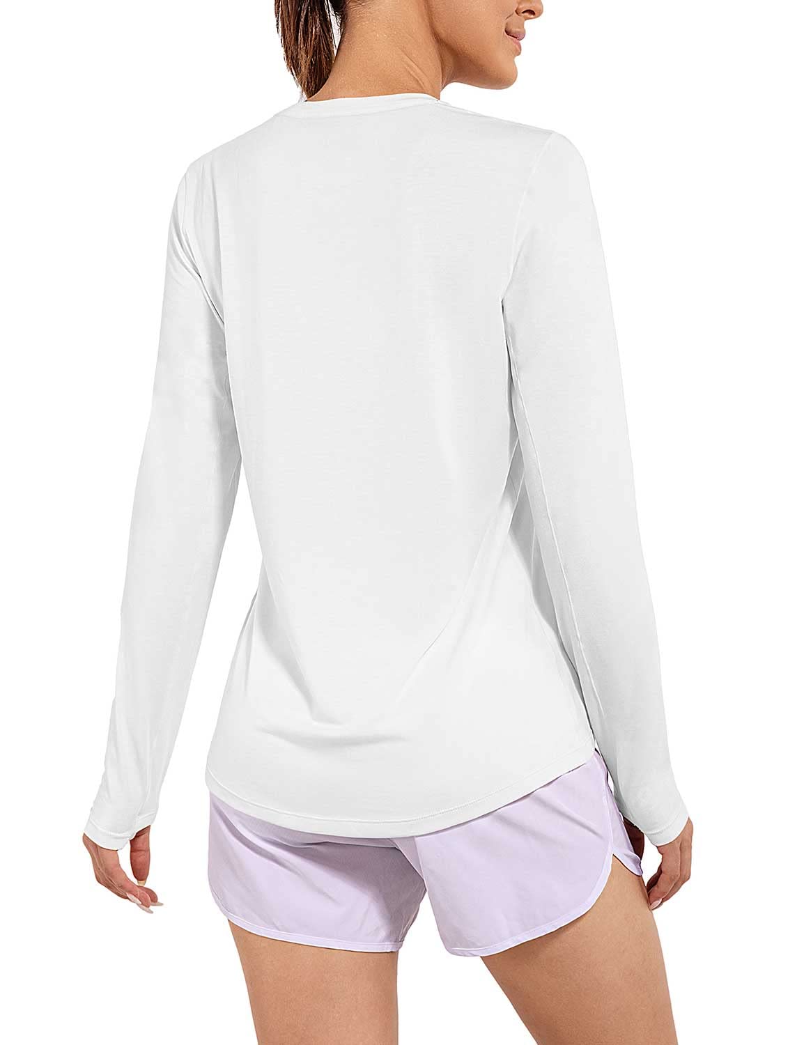 Baleaf Women's Long Sleeve Workout Shirts - Loose Fit Active Tops for Running, Gym & Exercise with Thumb Holes | Breathable Yoga & Training Tees for Women's Fitness & Outdoor Activities