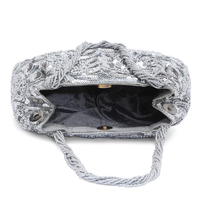 Authentic Indian Potli Bags for Women | Ethnic Embroidered Clutch Purse with Drawstring | Perfect for Weddings, Parties & Evening Events (Bridal Gift Idea)