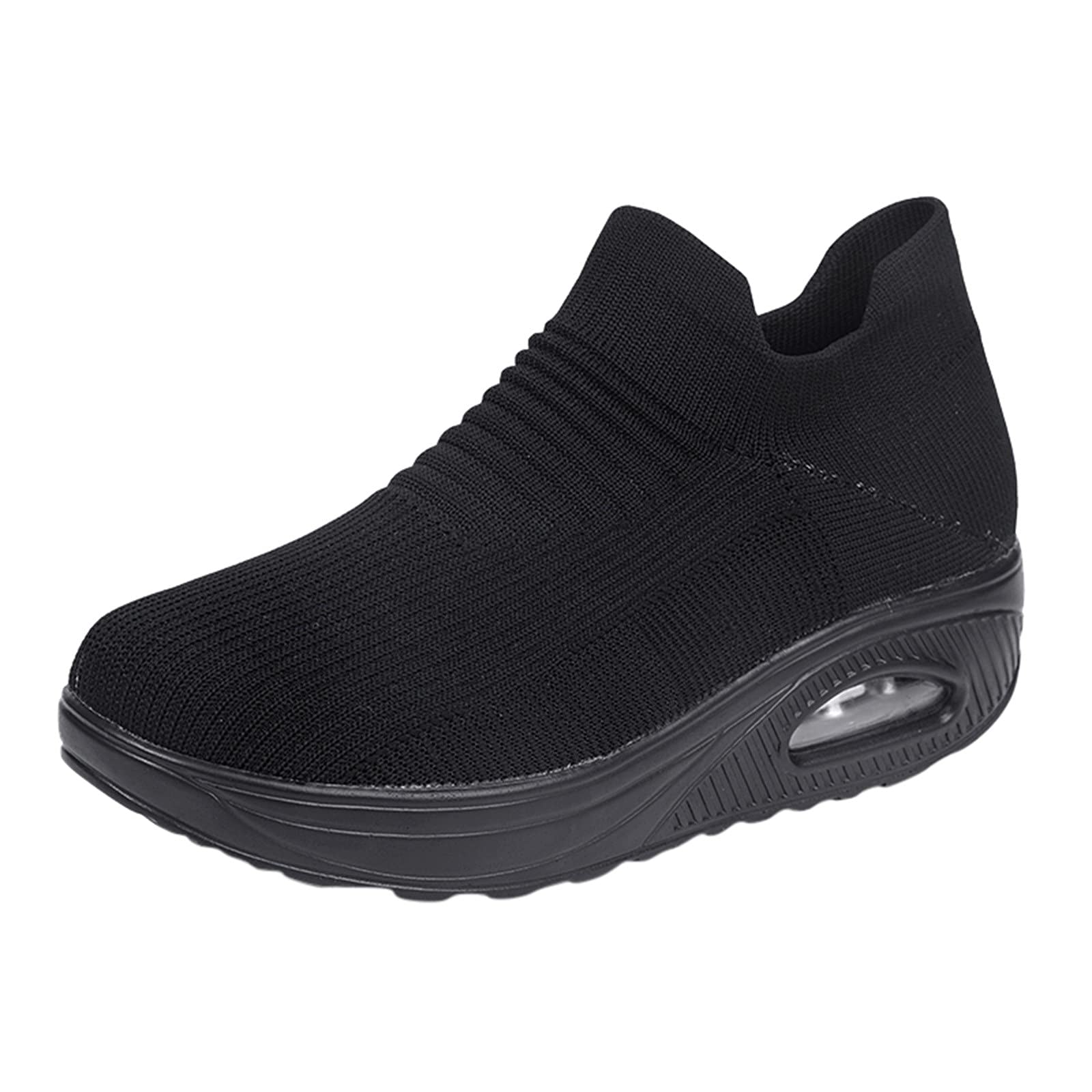 Sparkly White Sneakers for Women - Breathable Blue Athletic Shoes Size 8.5 | Comfortable Walking & Running Shoes for Outdoor Activities, Gym Workouts & Casual Wear