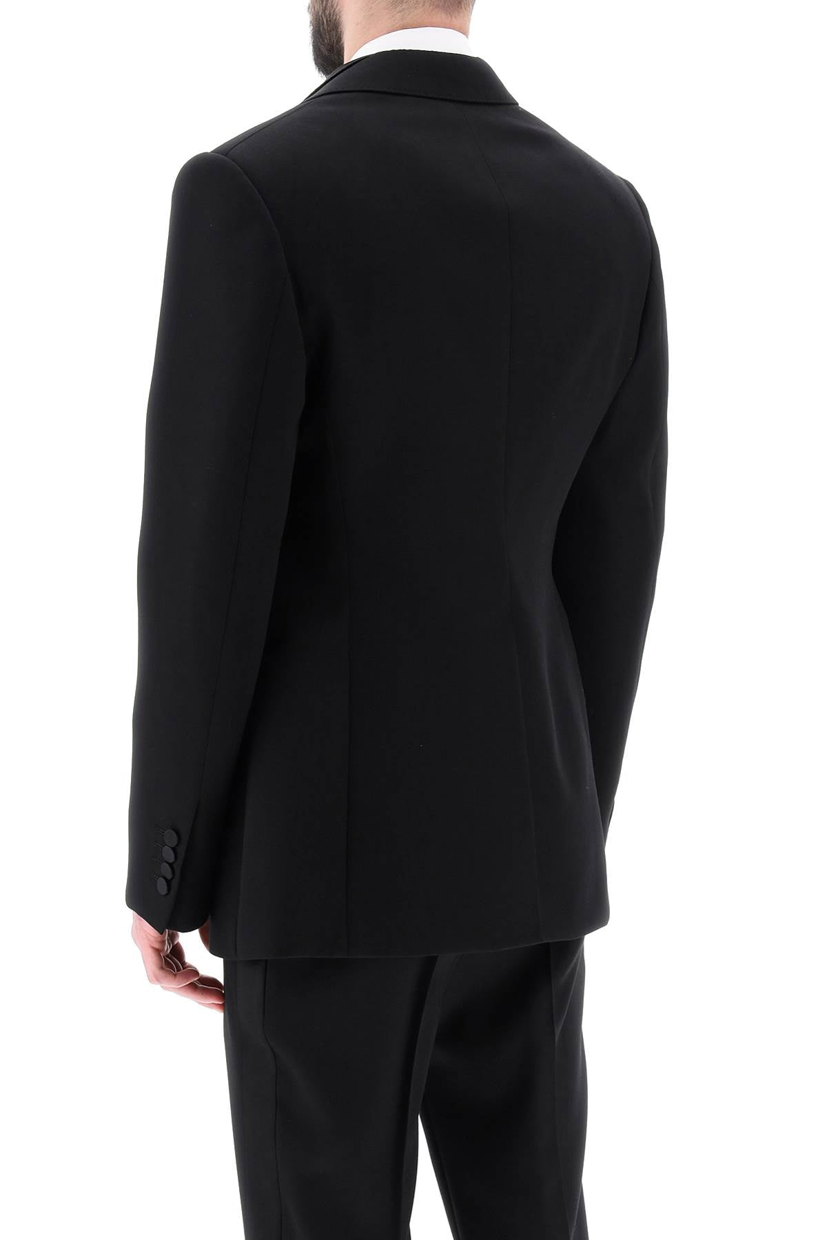 Alexander McQueen Trompe L'oeil Jacket in Grain de Poudre - Luxury Oversized Blazer for Women | Perfect for Office Wear, Evening Events & Fashion Statements