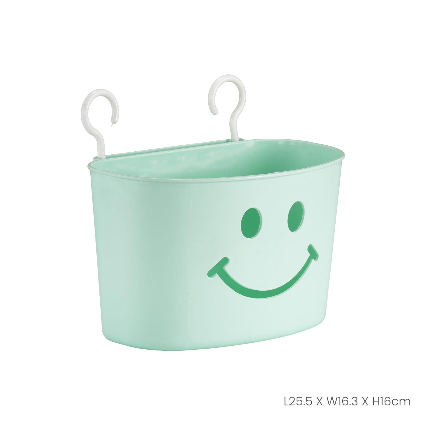 Hook Bucket with Smiling Face Design - Durable & Stylish Storage Solution for Home, Office, and Outdoor Use (698)