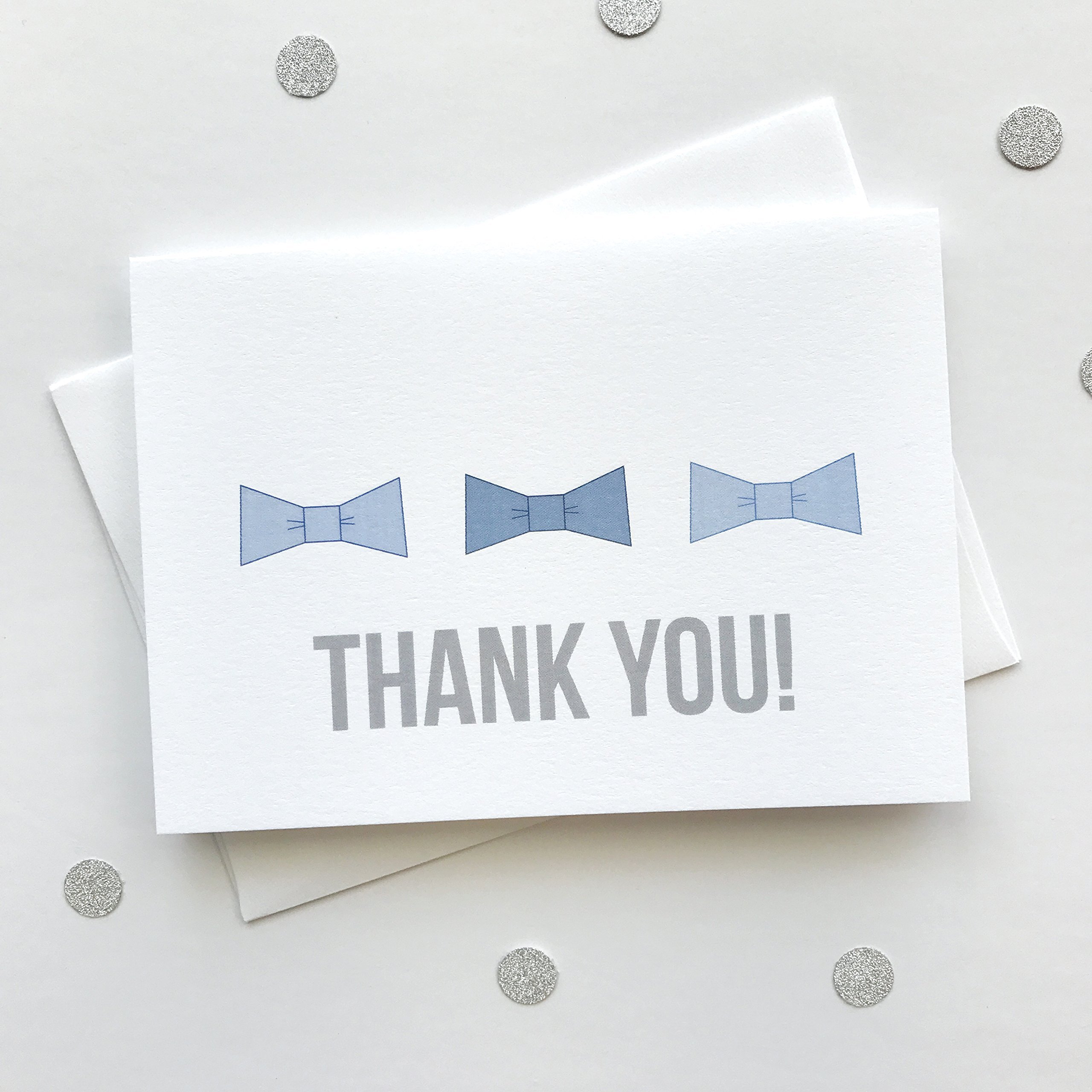 12 Pack Baby Boy Shower Thank You Cards - Gender Reveal Thank You Notes with Envelopes - Perfect for Newborn Celebrations, Baptism Gifts & Baby Registry Events
