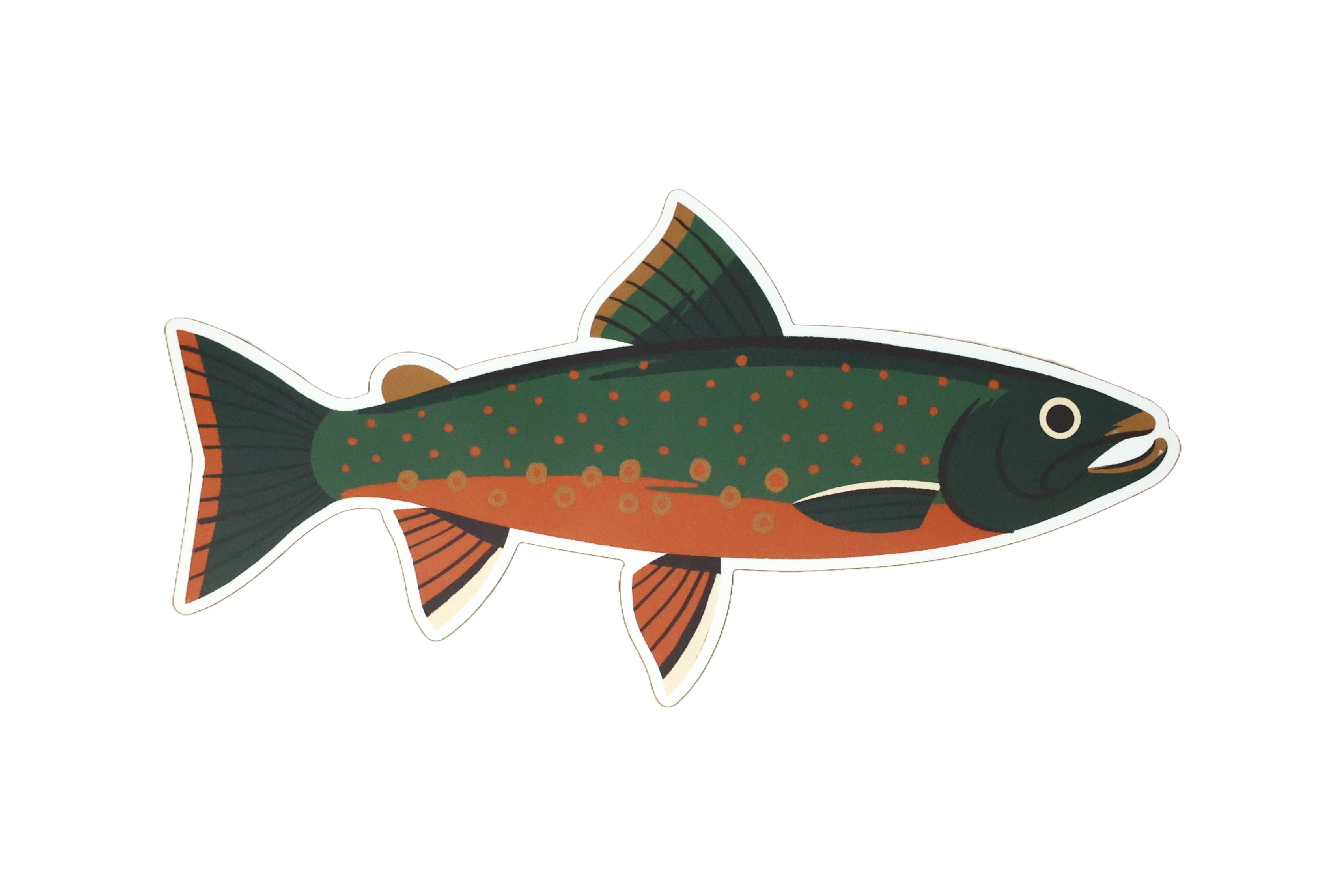 Native Trout Sticker - Waterproof Vinyl Decal for Fishing Gear, Coolers & Outdoor Equipment - Perfect for Anglers & Nature Lovers