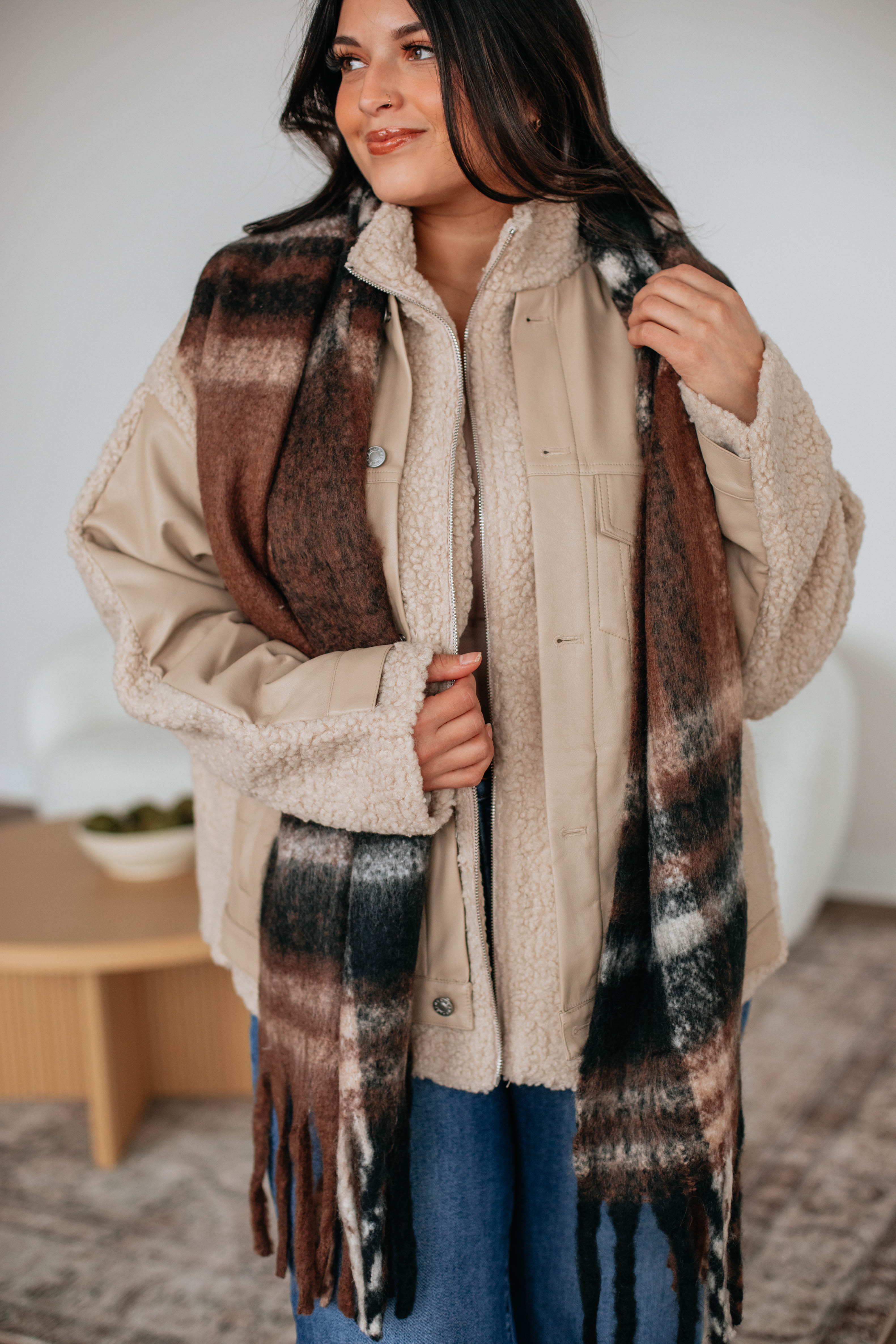 Chantria Sherpa Jacket for Women - Cozy Fleece Lined Winter Coat with Hood - Perfect for Outdoor Activities, Hiking & Casual Wear